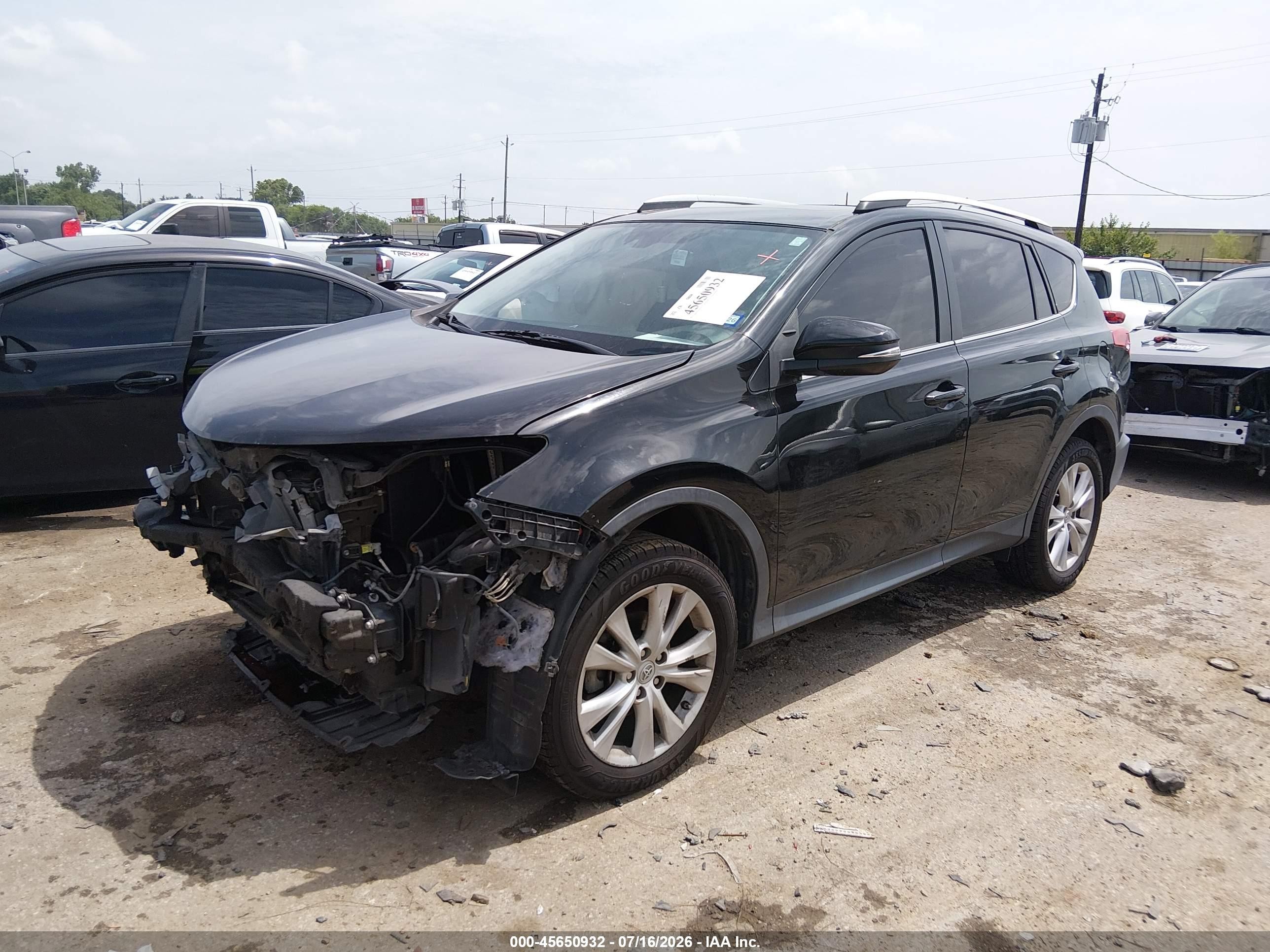 2015 Toyota Rav4 Limited Black vin: 2T3YFREVXFW183812