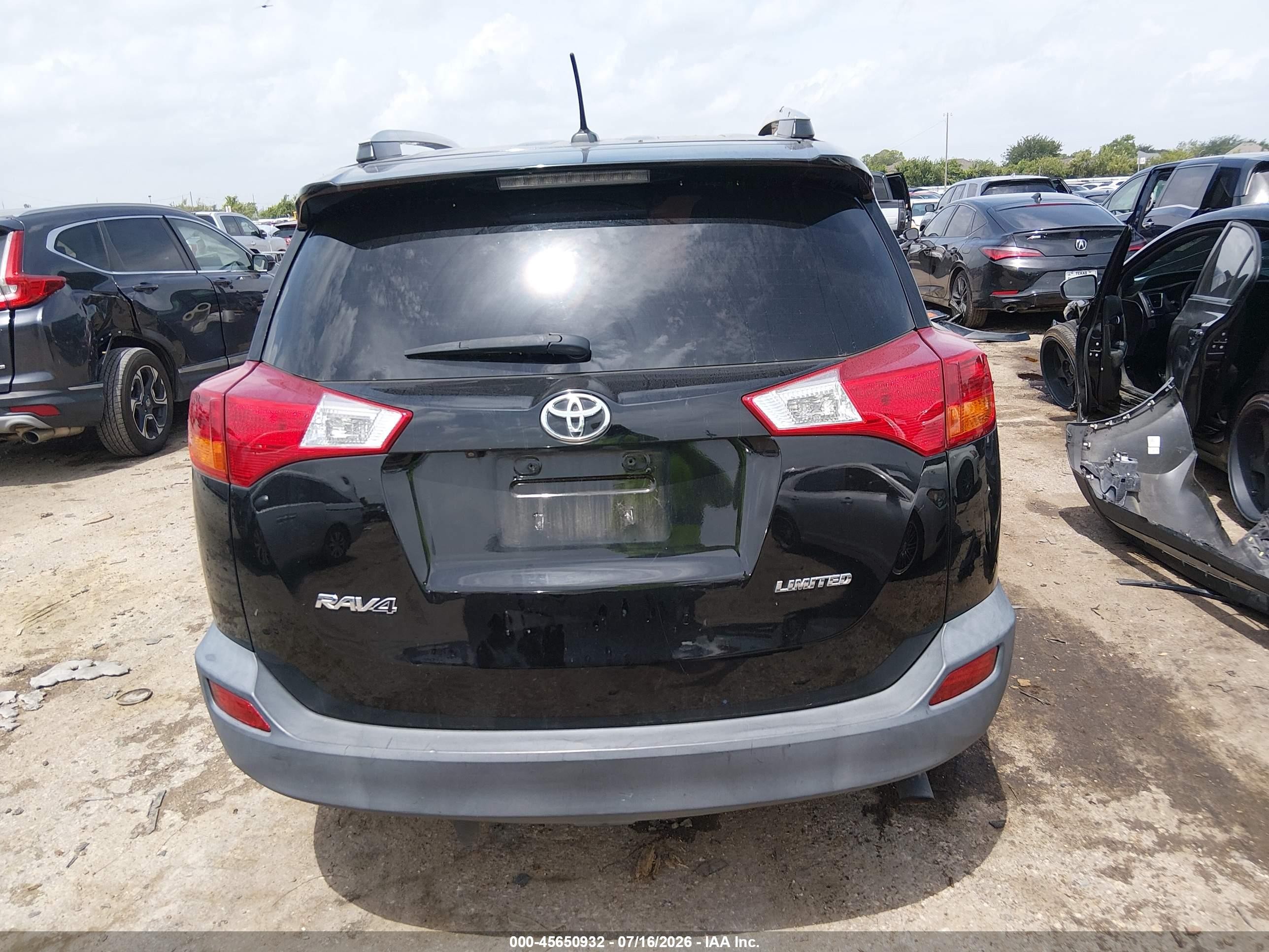 2015 Toyota Rav4 Limited Black vin: 2T3YFREVXFW183812