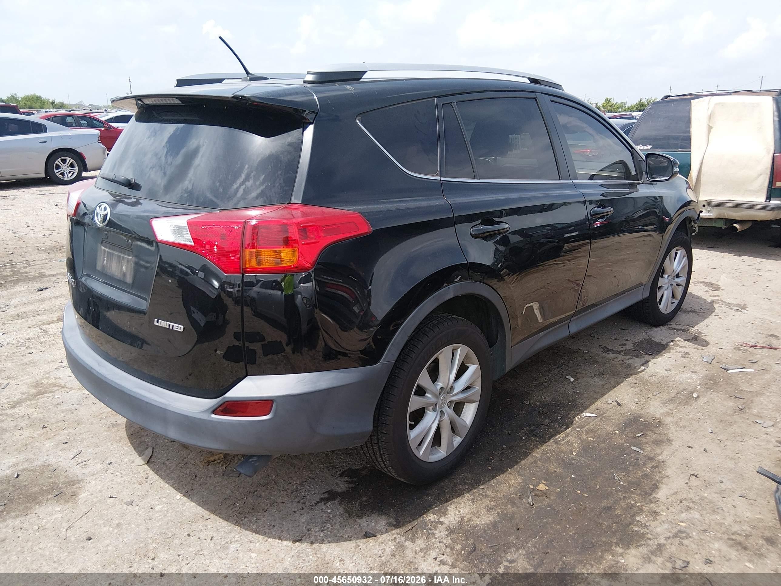 2015 Toyota Rav4 Limited Black vin: 2T3YFREVXFW183812