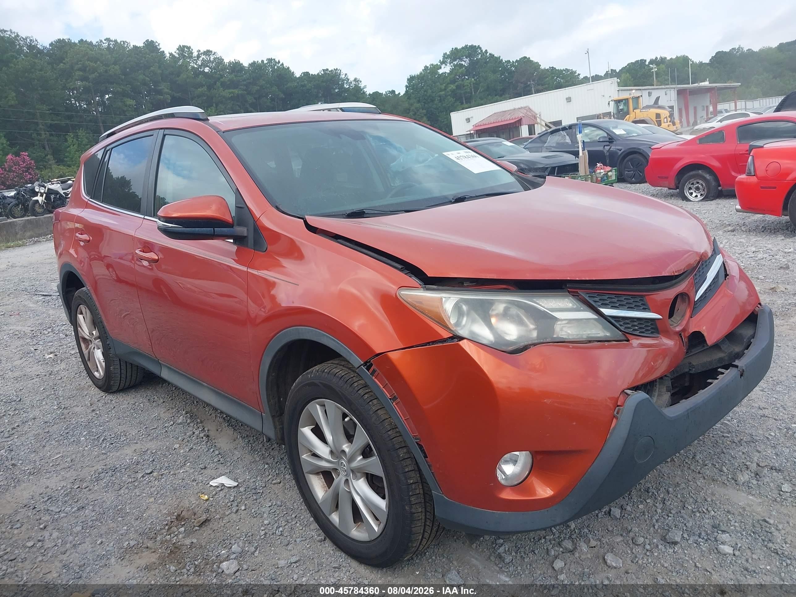 2015 Toyota Rav4 Limited Orange vin: 2T3YFREVXFW219787