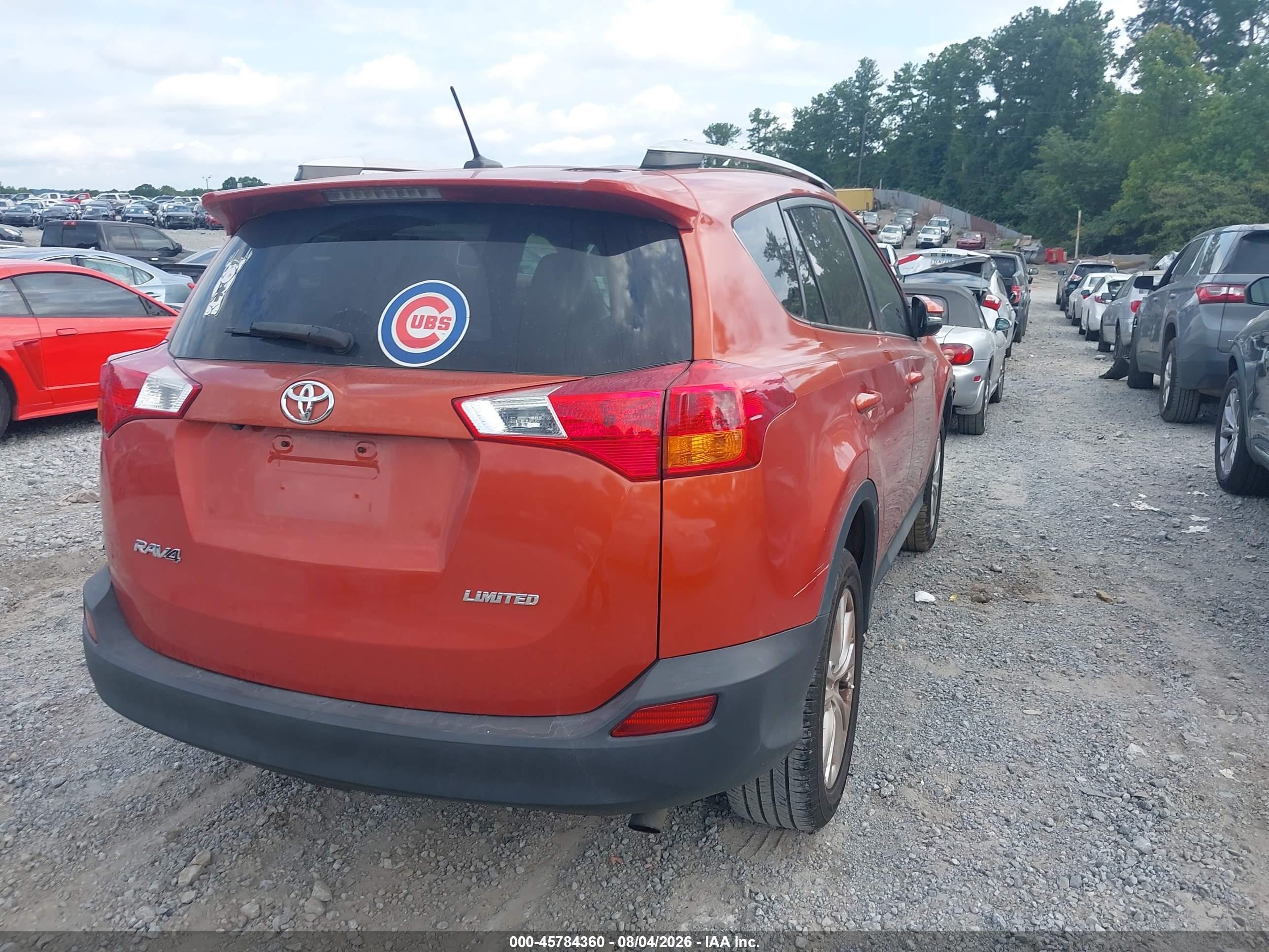 2015 Toyota Rav4 Limited Orange vin: 2T3YFREVXFW219787