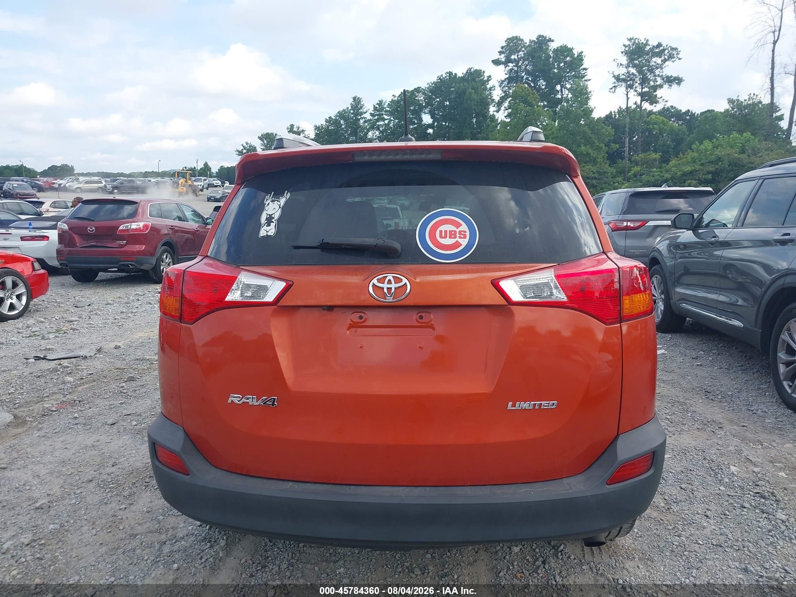 2015 Toyota Rav4 Limited Orange vin: 2T3YFREVXFW219787