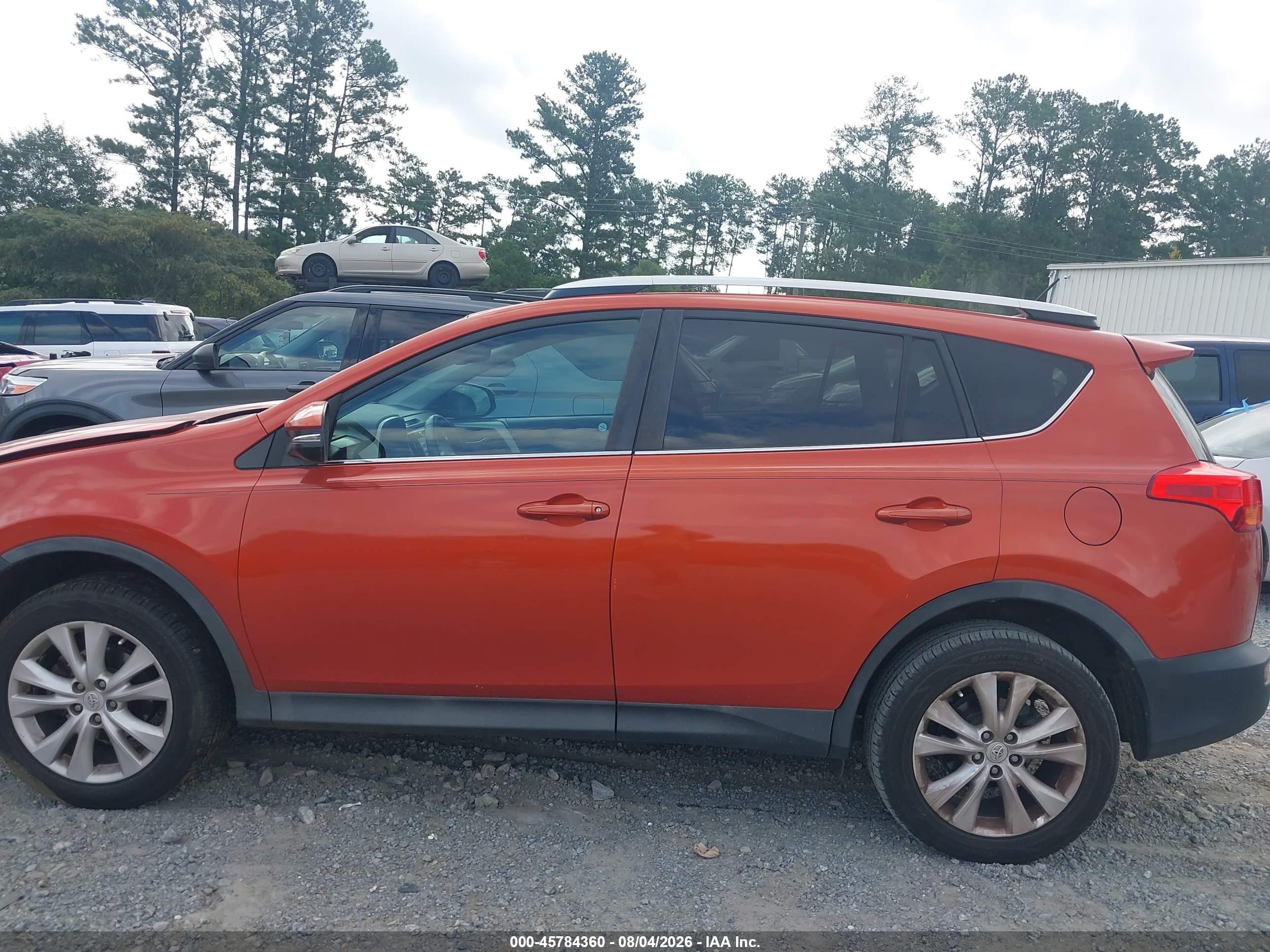 2015 Toyota Rav4 Limited Orange vin: 2T3YFREVXFW219787
