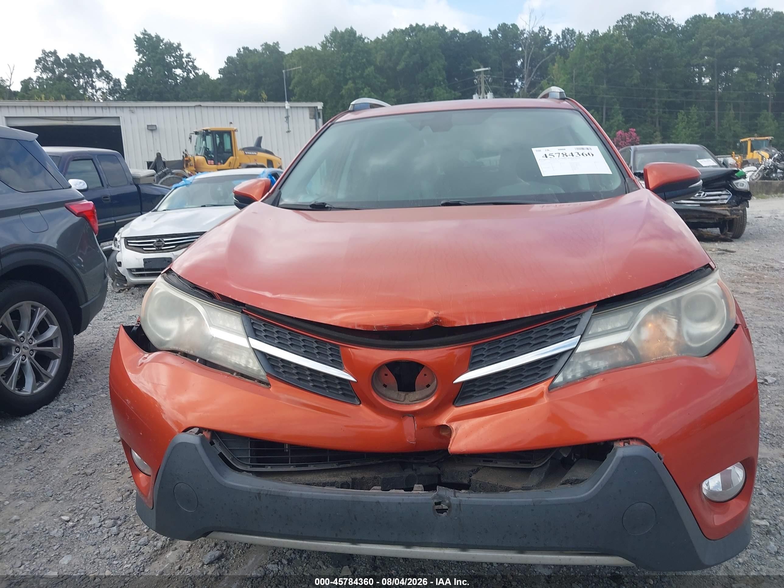 2015 Toyota Rav4 Limited Orange vin: 2T3YFREVXFW219787