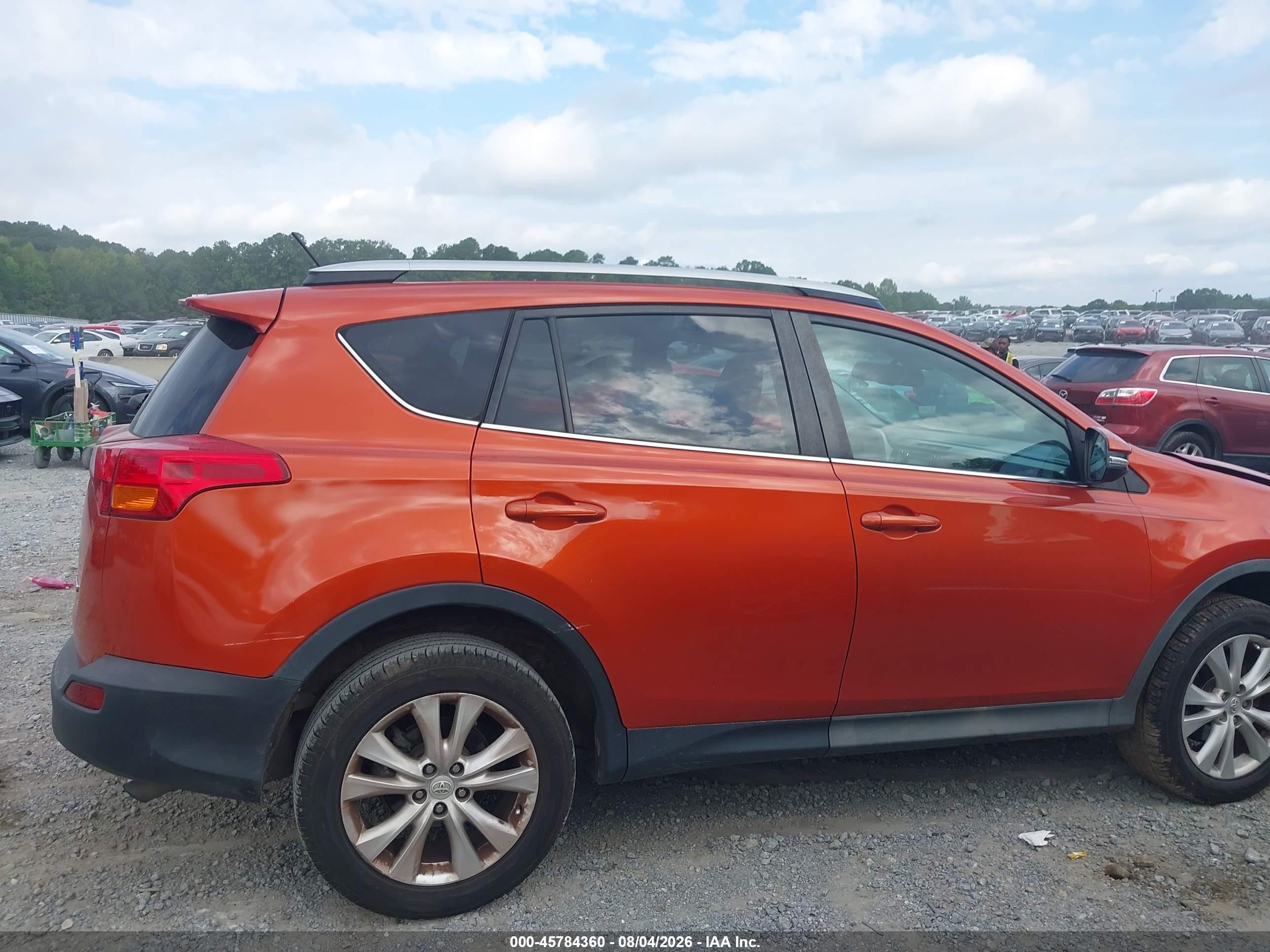 2015 Toyota Rav4 Limited Orange vin: 2T3YFREVXFW219787
