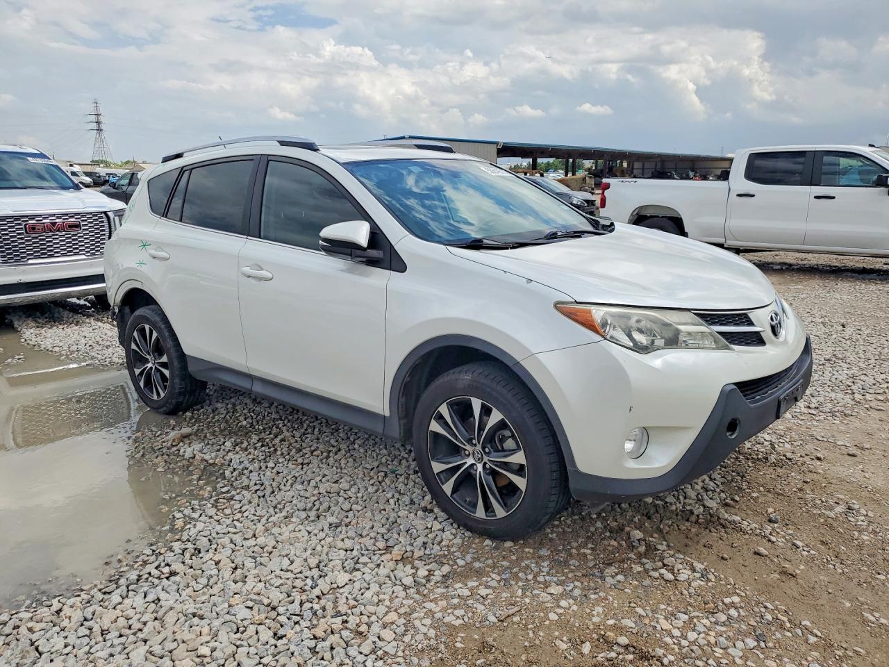 2015 Toyota Rav4 Limited White vin: 2T3YFREVXFW231583