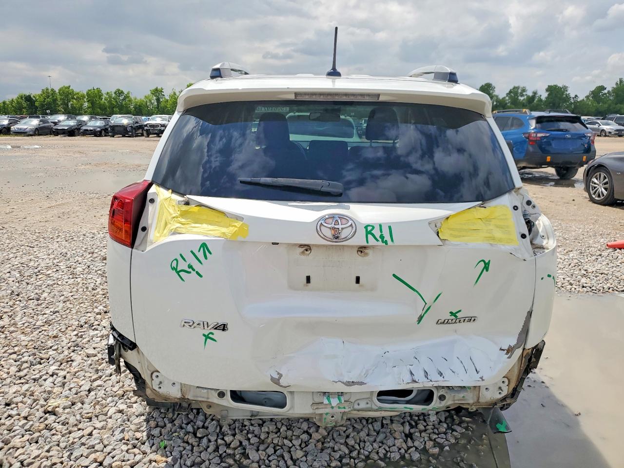 2015 Toyota Rav4 Limited White vin: 2T3YFREVXFW231583
