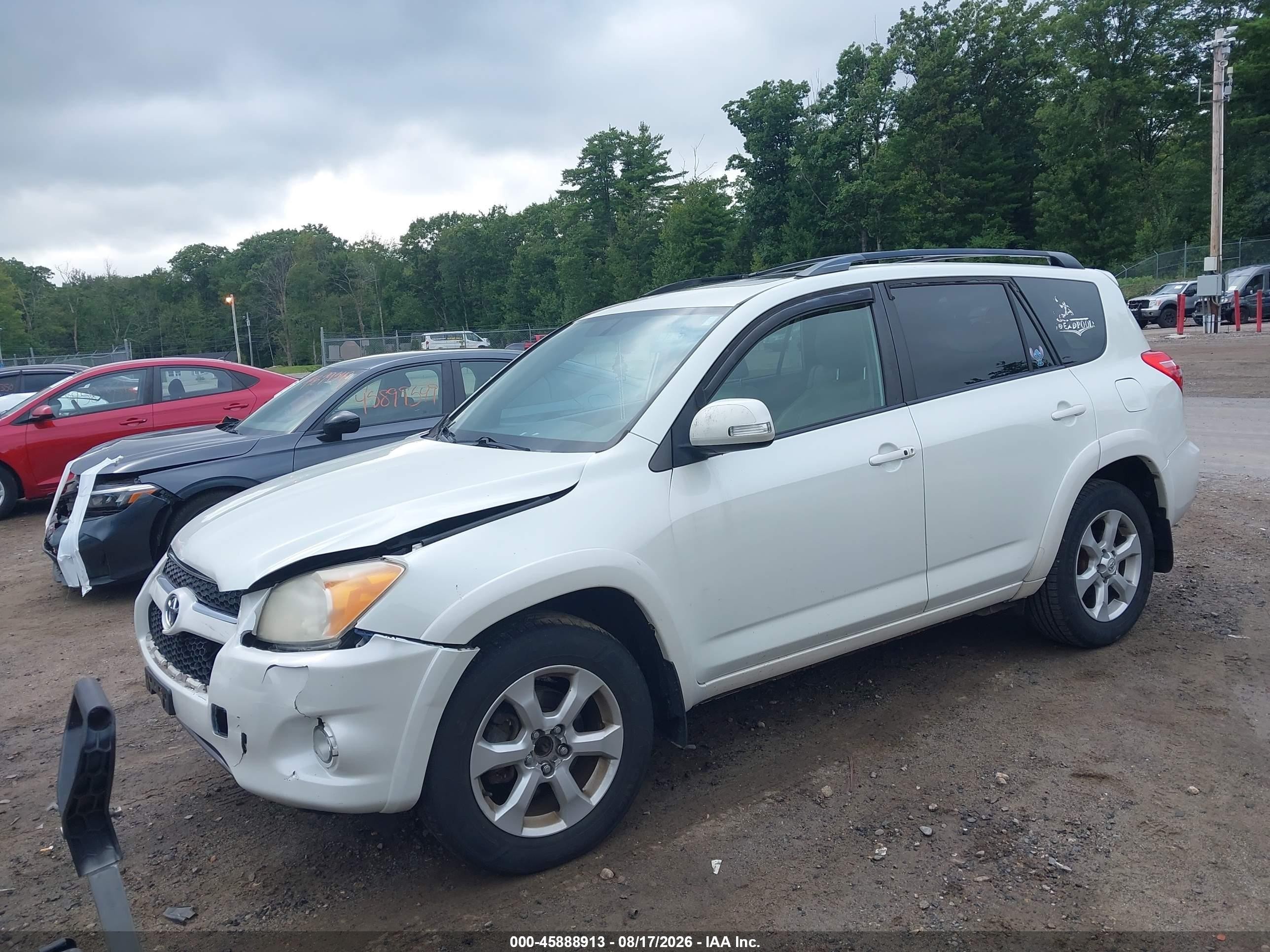 2010 Toyota Rav4 Limited V6 White vin: 2T3YK4DV0AW006484