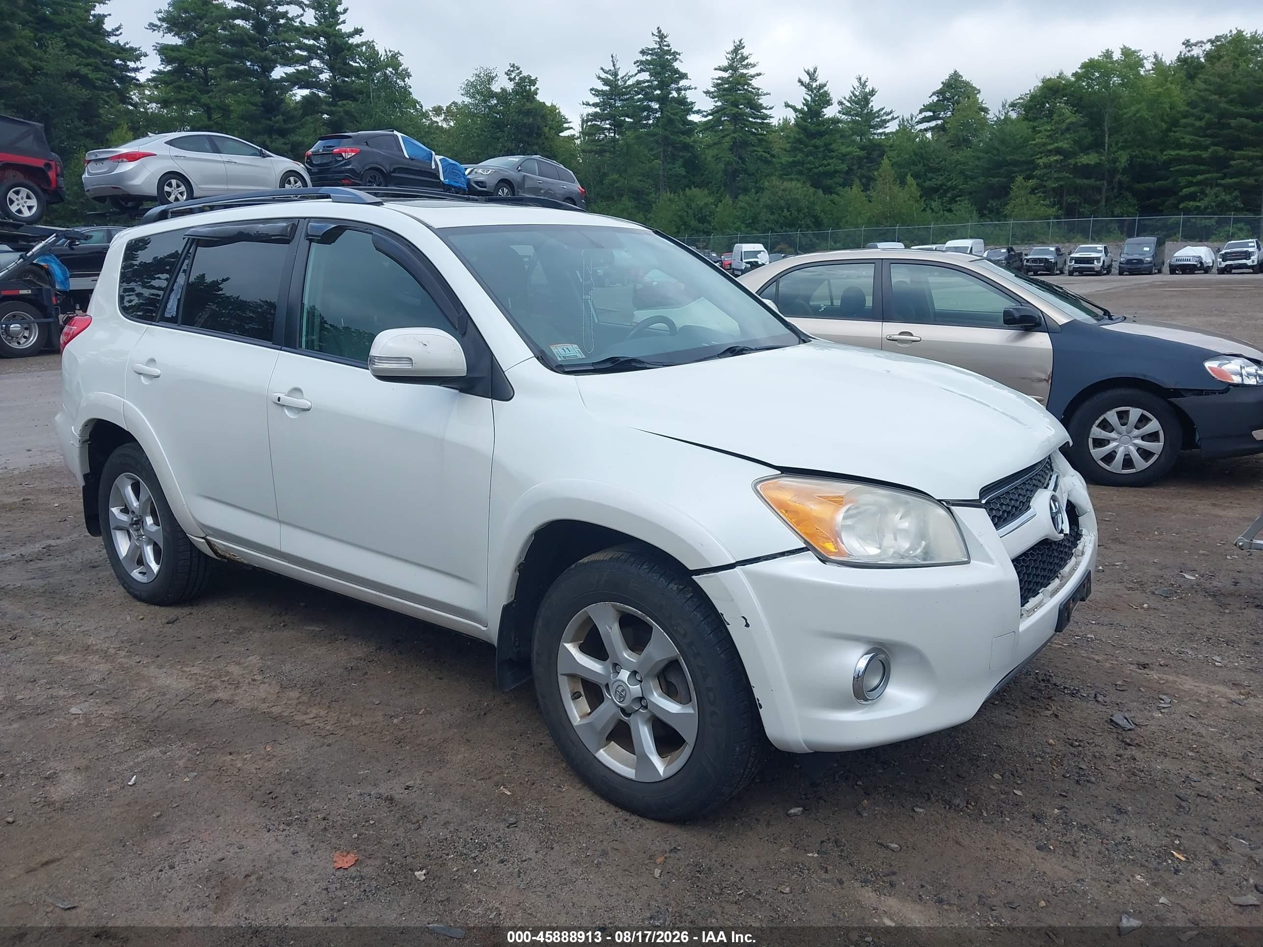 2010 Toyota Rav4 Limited V6 White vin: 2T3YK4DV0AW006484