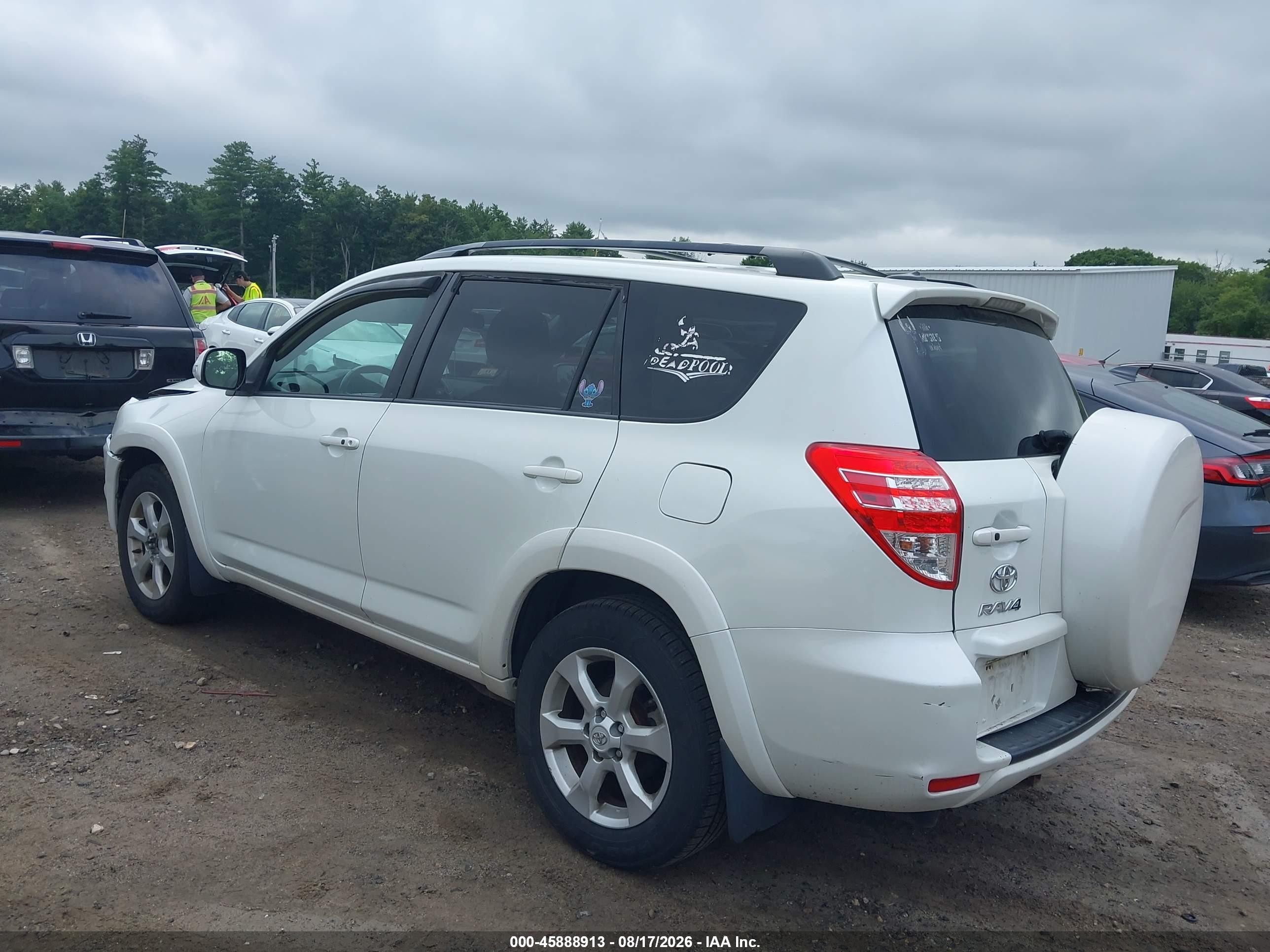 2010 Toyota Rav4 Limited V6 White vin: 2T3YK4DV0AW006484