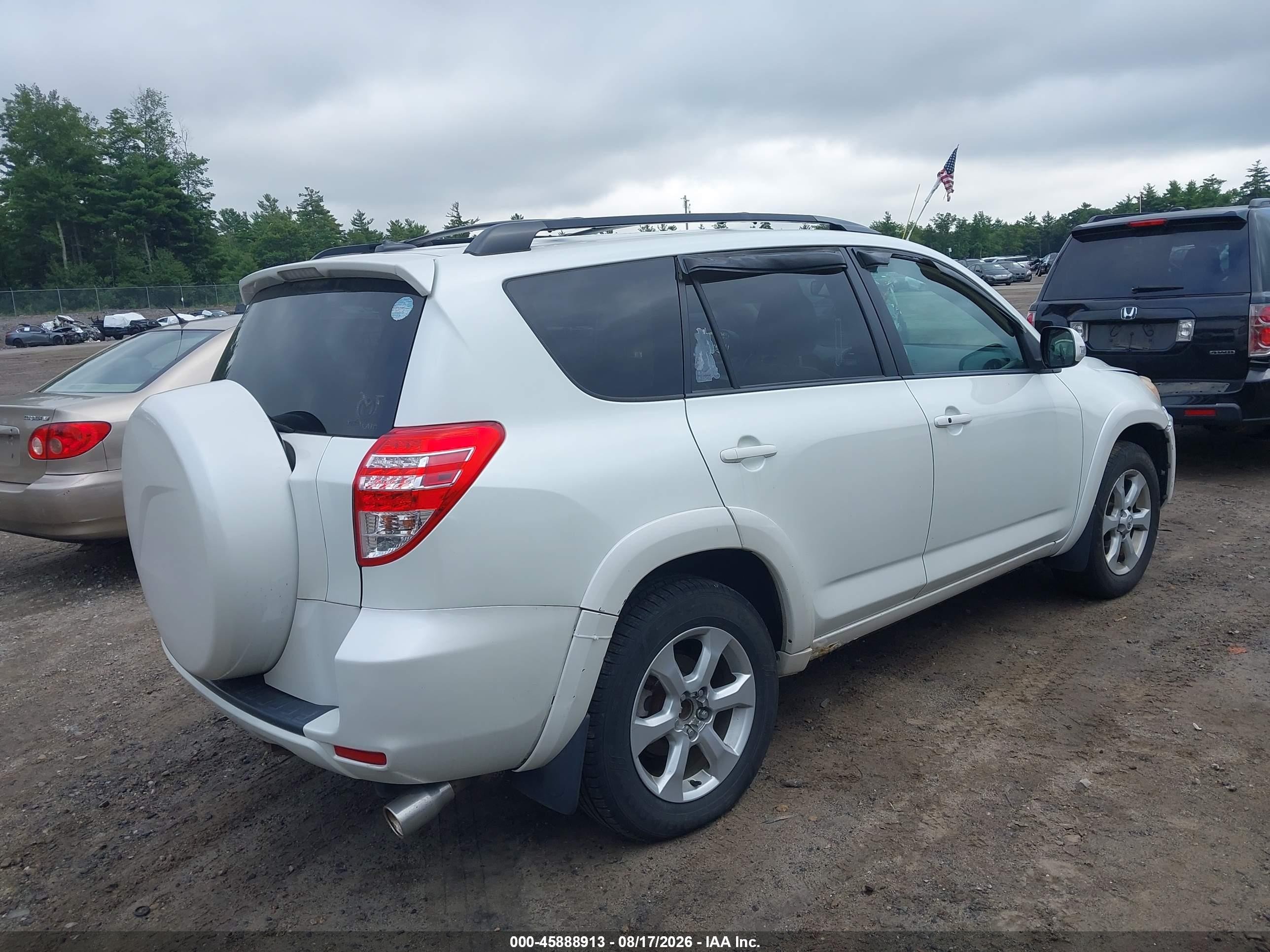 2010 Toyota Rav4 Limited V6 White vin: 2T3YK4DV0AW006484