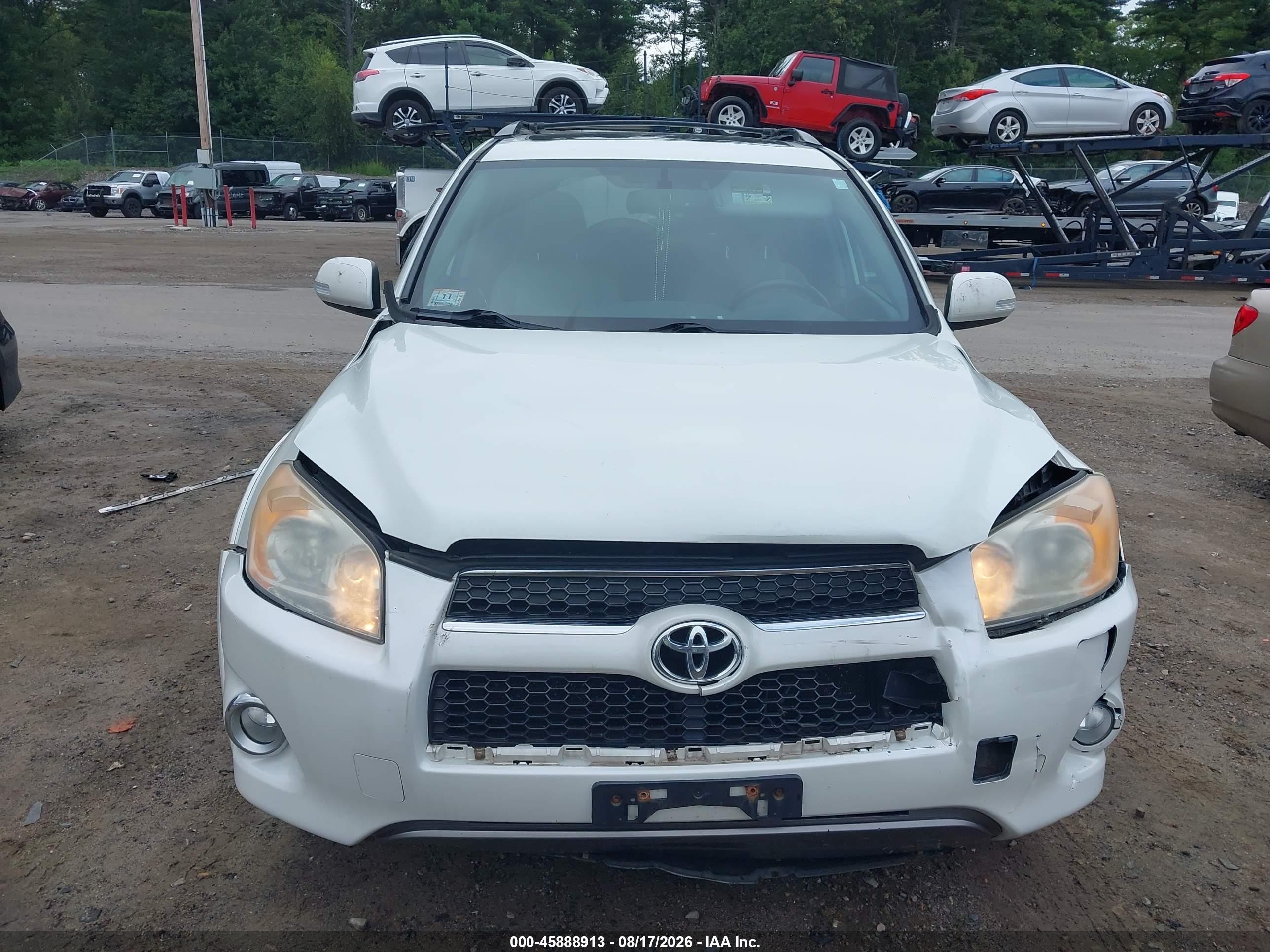 2010 Toyota Rav4 Limited V6 White vin: 2T3YK4DV0AW006484