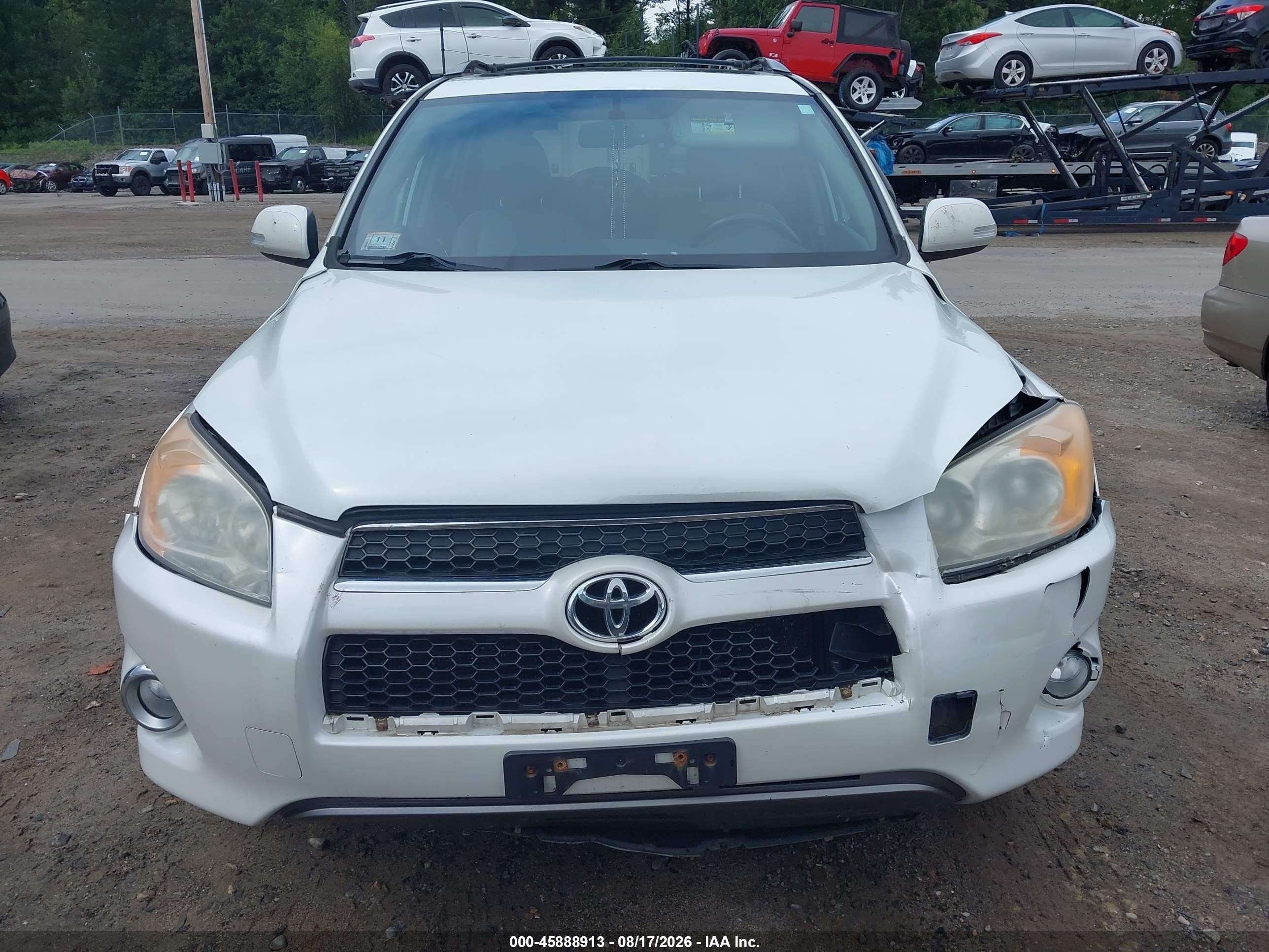 2010 Toyota Rav4 Limited V6 White vin: 2T3YK4DV0AW006484