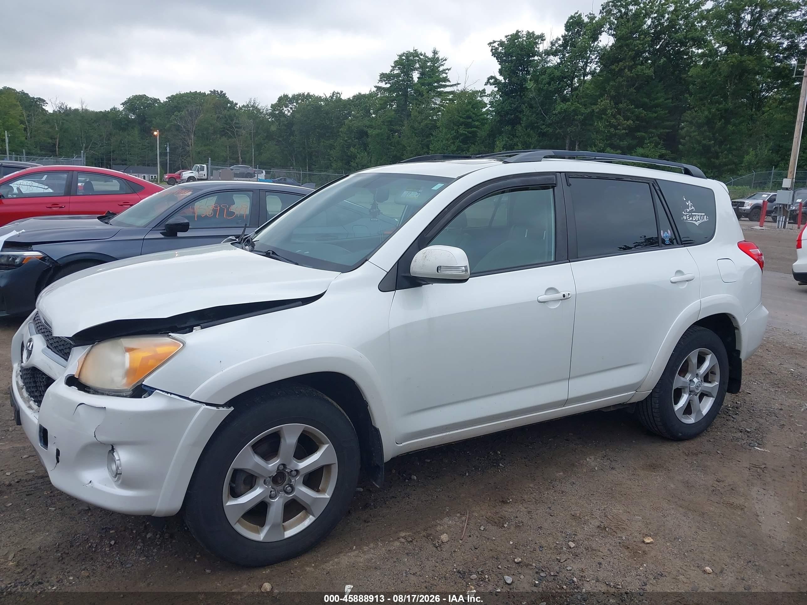 2010 Toyota Rav4 Limited V6 White vin: 2T3YK4DV0AW006484