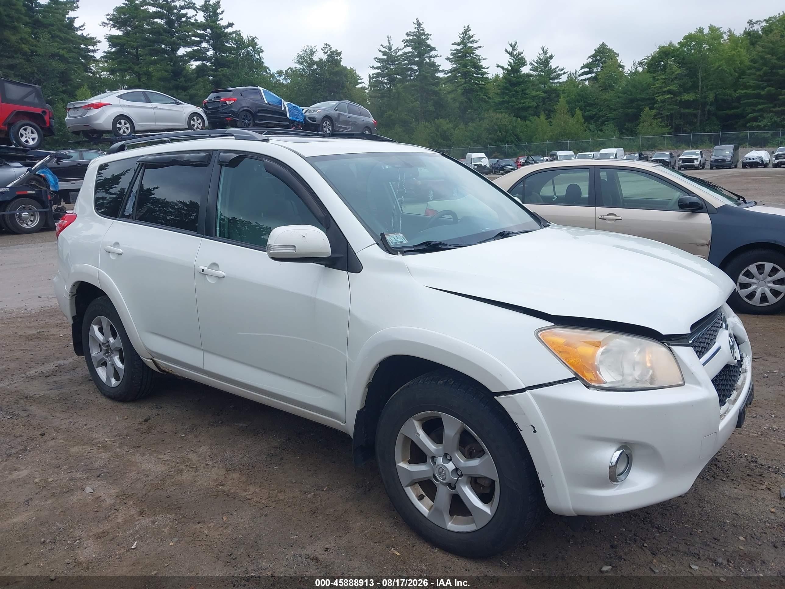 2010 Toyota Rav4 Limited V6 White vin: 2T3YK4DV0AW006484