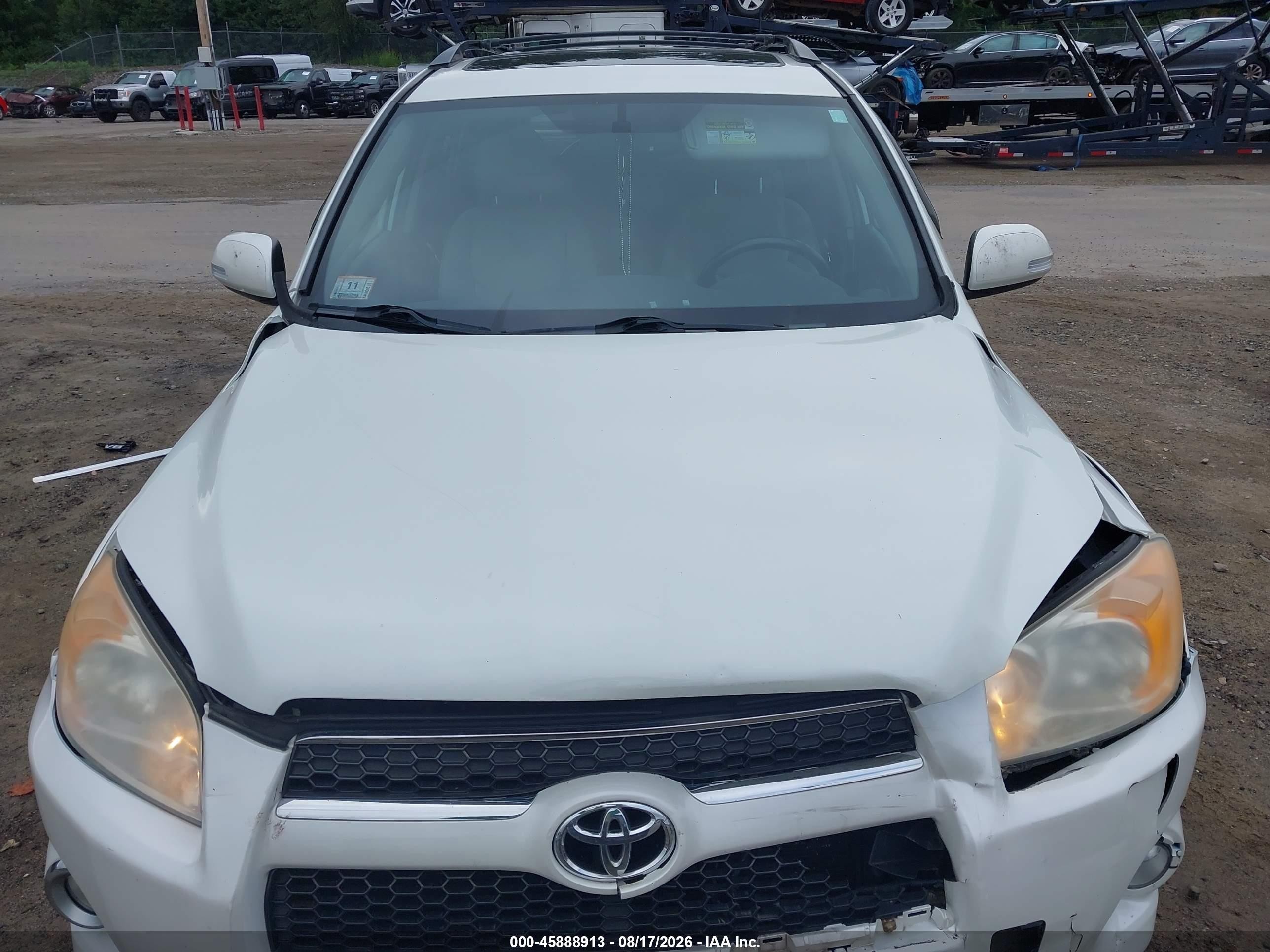 2010 Toyota Rav4 Limited V6 White vin: 2T3YK4DV0AW006484