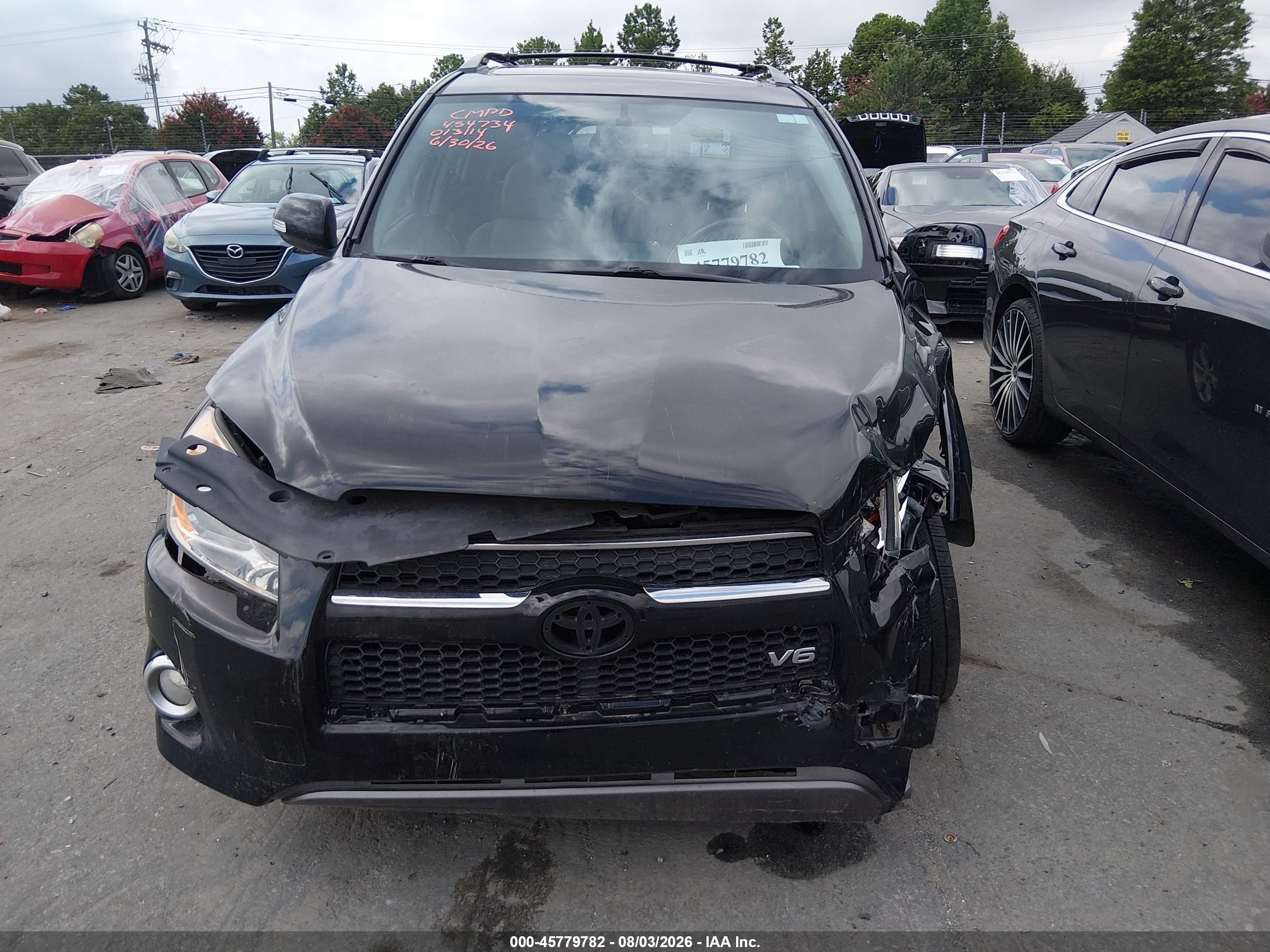 2011 Toyota Rav4 Limited V6 Black vin: 2T3YK4DV0BW013114