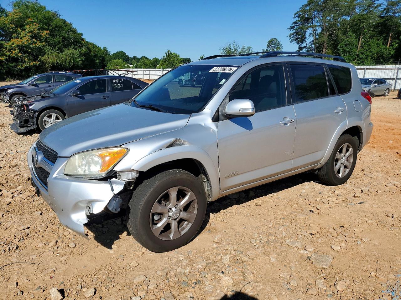 2010 Toyota Rav4 Limited Silver vin: 2T3YK4DV2AW006387