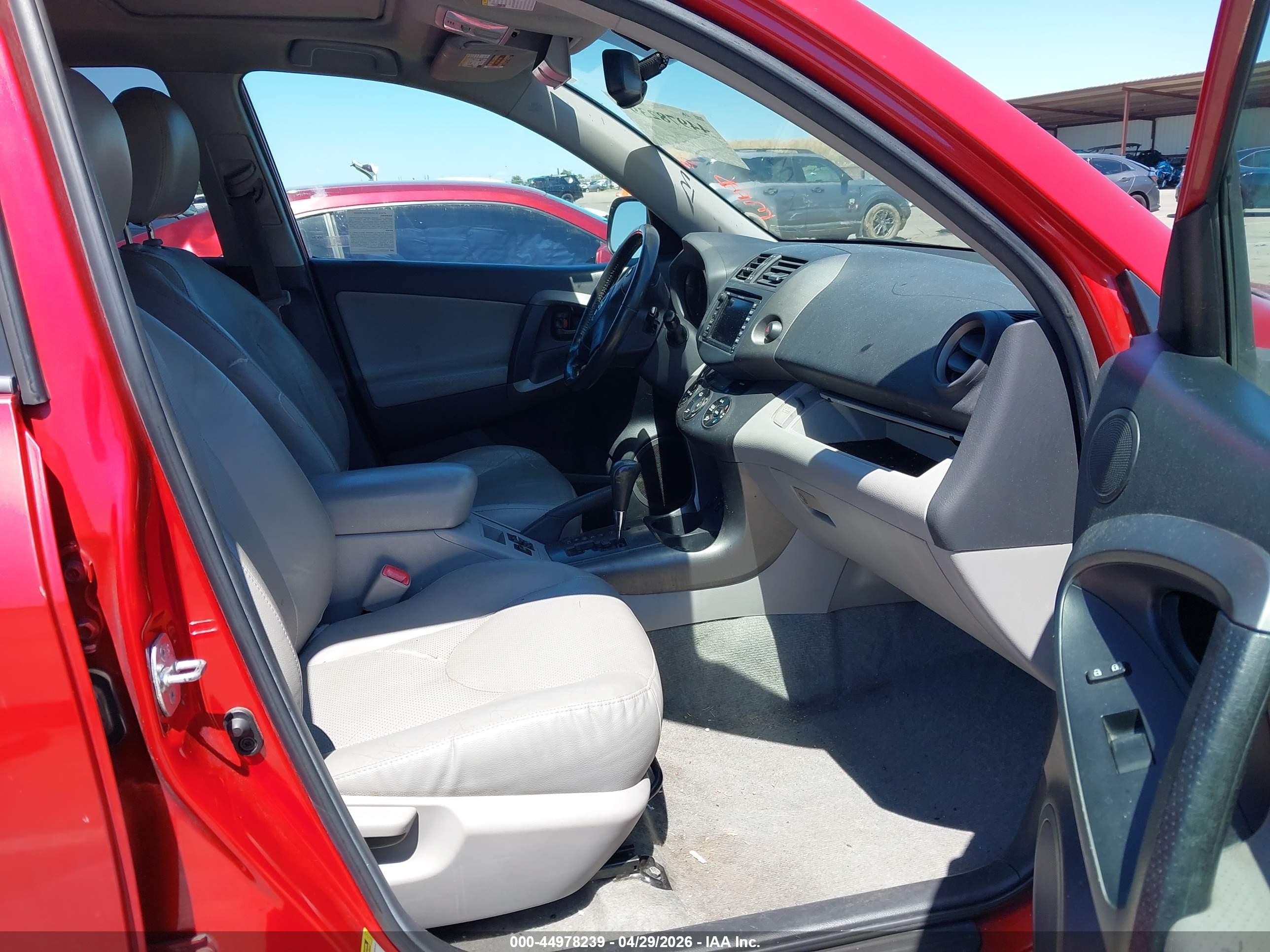 2010 Toyota Rav4 Limited V6 Red vin: 2T3YK4DV2AW008804