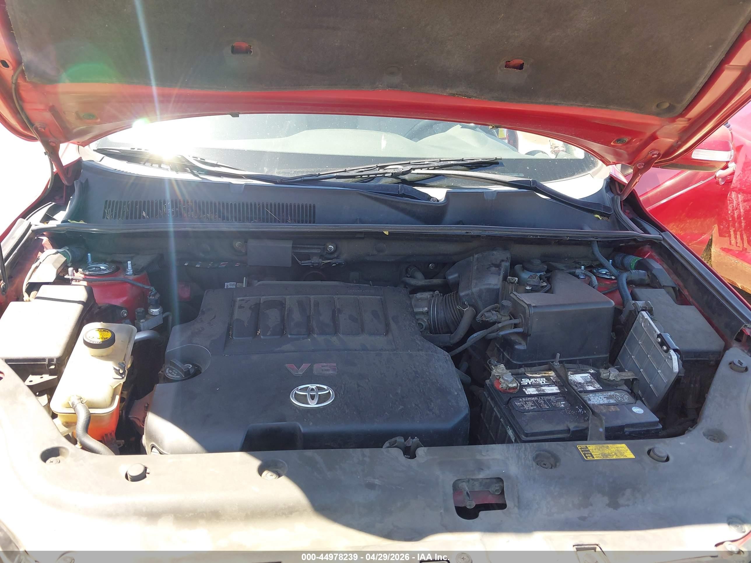 2010 Toyota Rav4 Limited V6 Red vin: 2T3YK4DV2AW008804