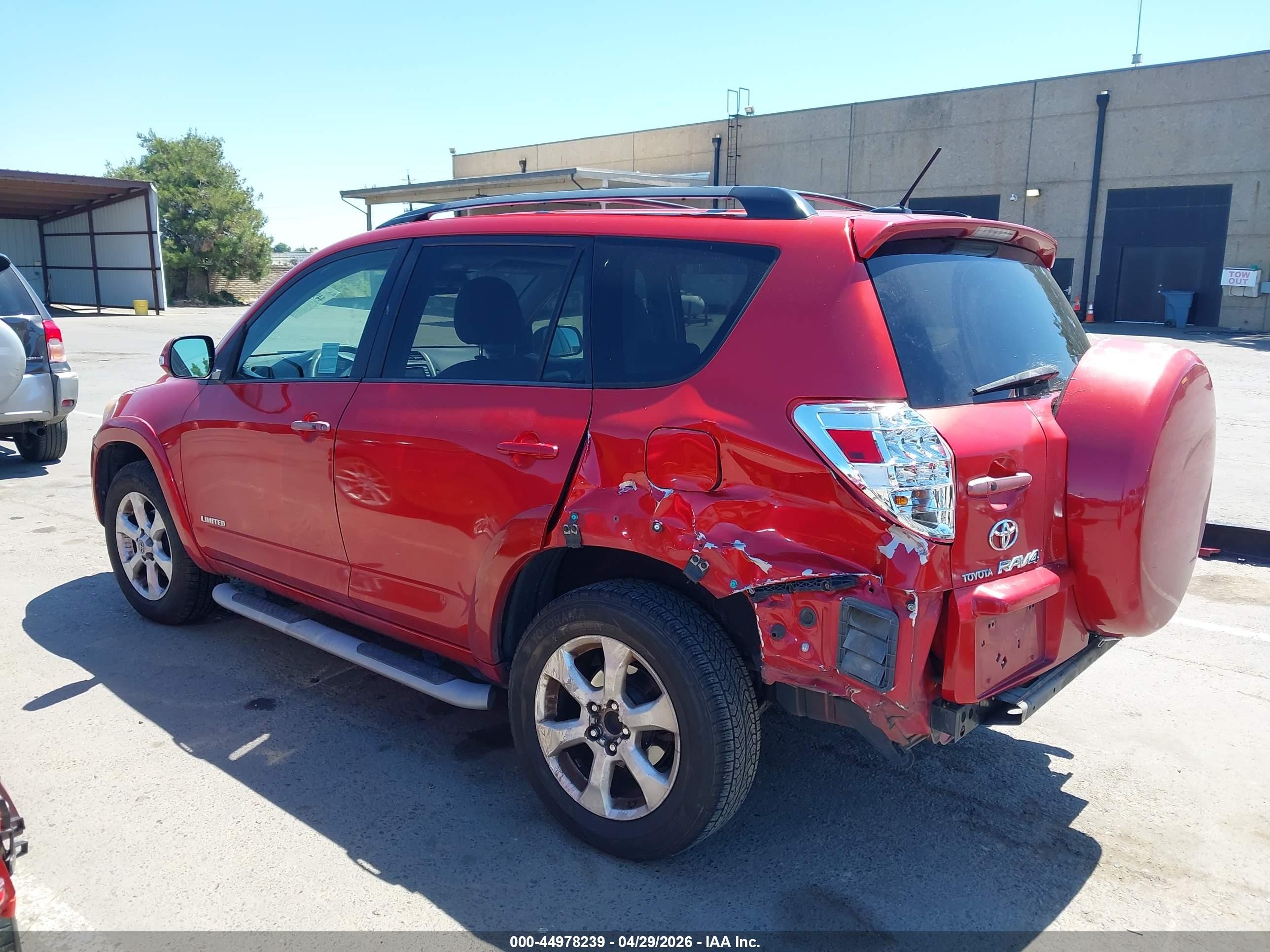 2010 Toyota Rav4 Limited V6 Red vin: 2T3YK4DV2AW008804