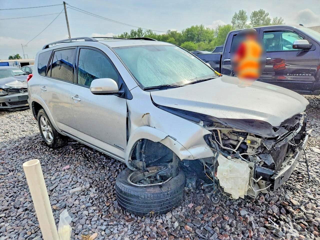 2010 Toyota Rav4 Limited Серебряный vin: 2T3YK4DV3AW006852