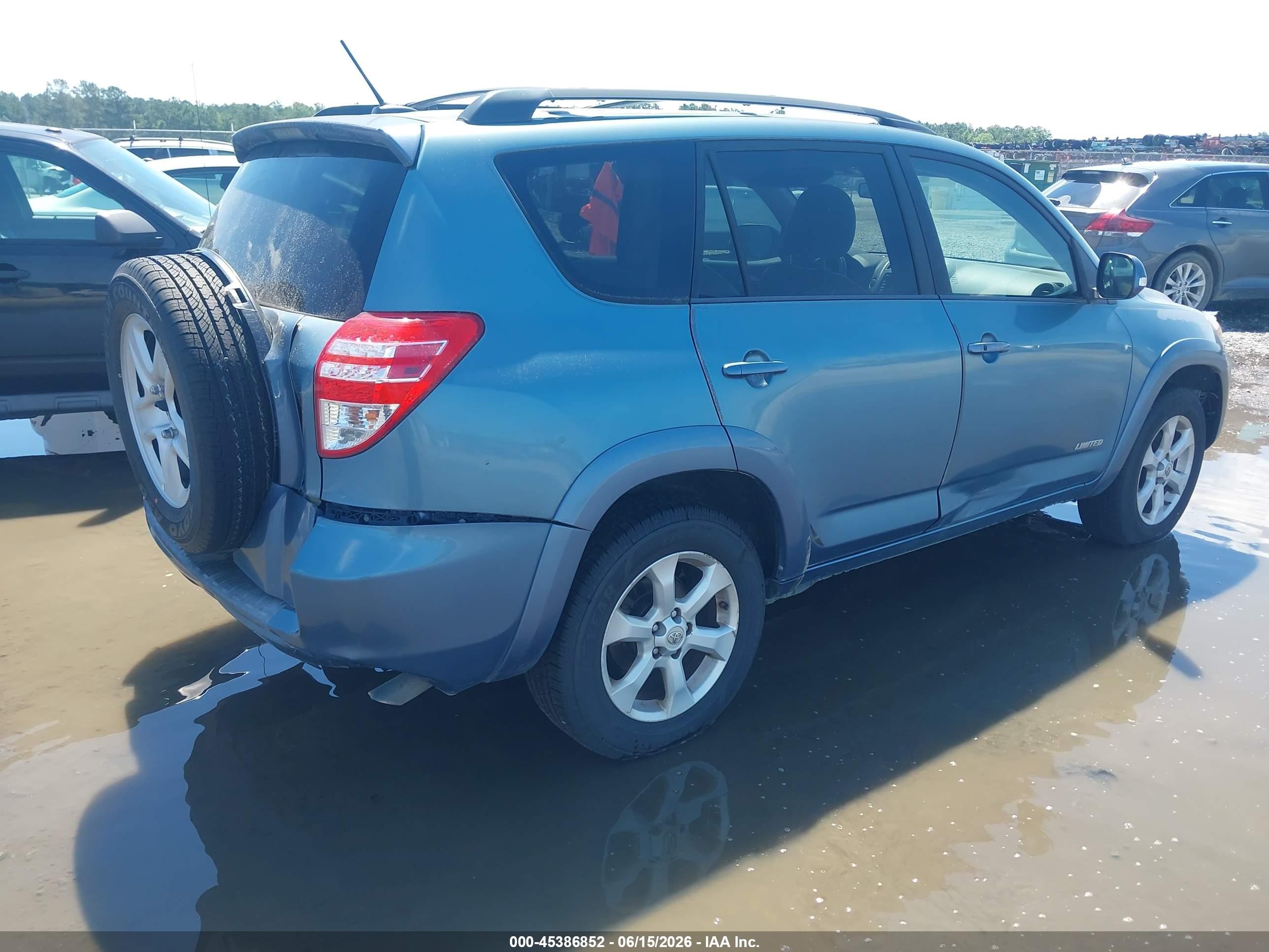 2011 Toyota Rav4 Limited V6 Light Blue vin: 2T3YK4DV4BW010815