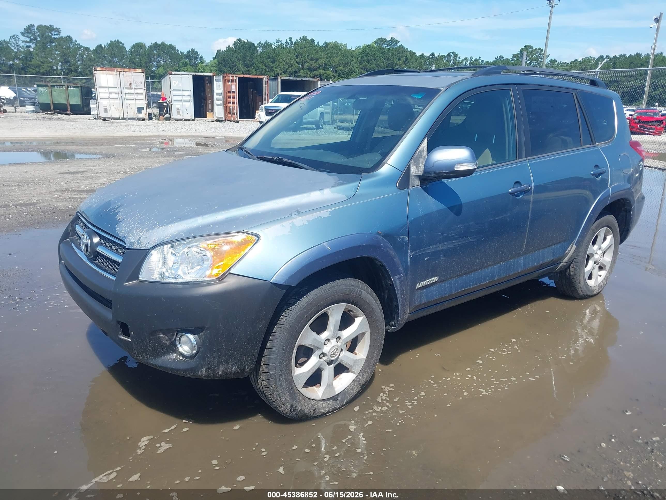2011 Toyota Rav4 Limited V6 Light Blue vin: 2T3YK4DV4BW010815