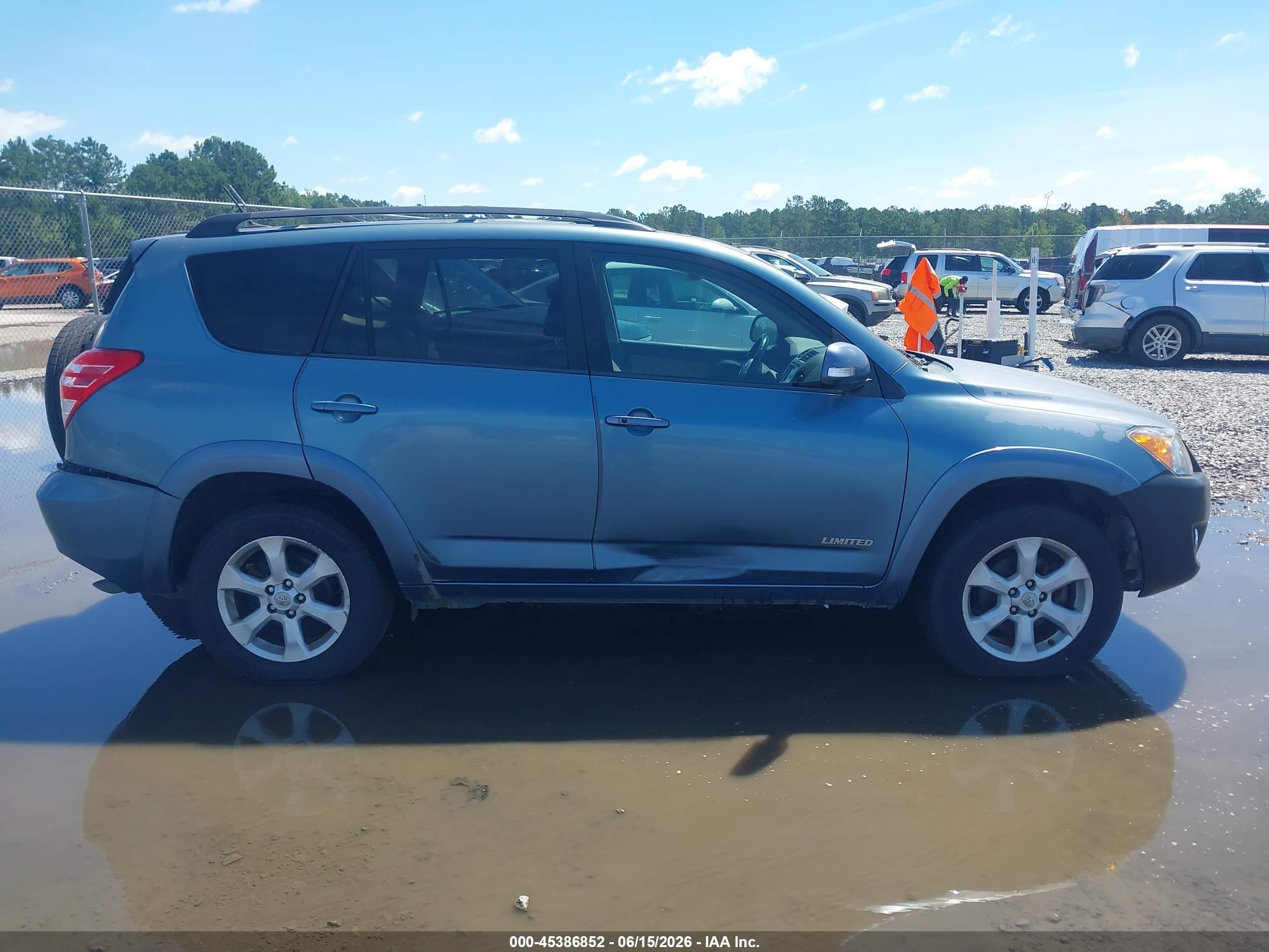 2011 Toyota Rav4 Limited V6 Light Blue vin: 2T3YK4DV4BW010815