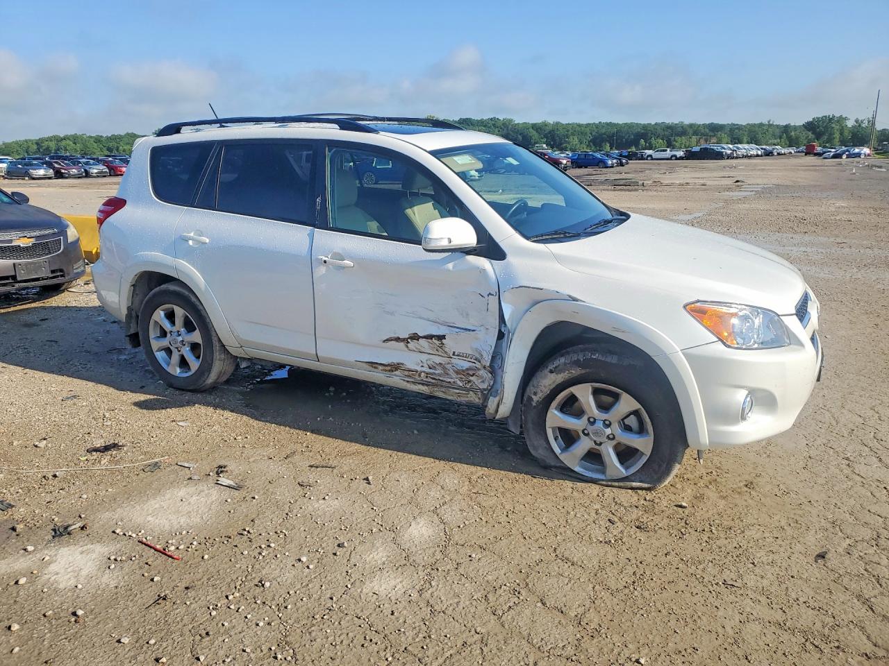 2010 Toyota Rav4 Limited White vin: 2T3YK4DV5AW004763