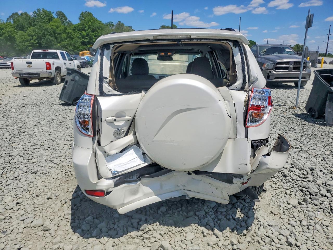 2012 Toyota Rav4 Spt White vin: 2T3YK4DV5CW019220