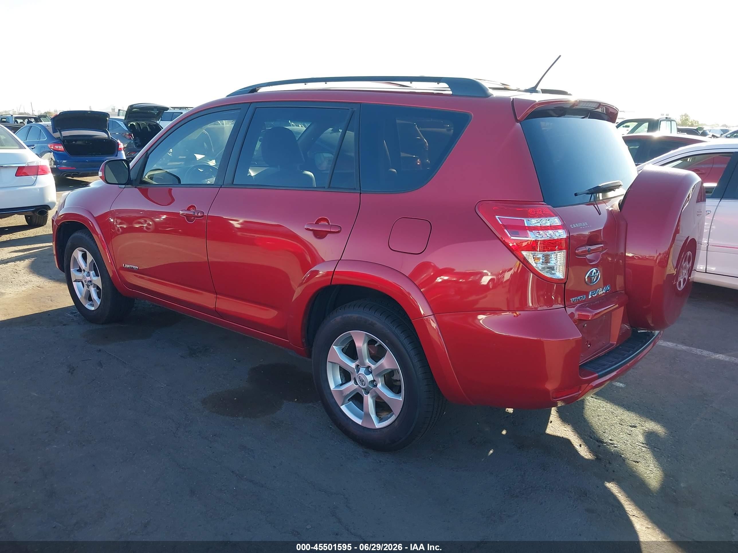 2010 Toyota Rav4 Limited V6 Red vin: 2T3YK4DV6AW006652