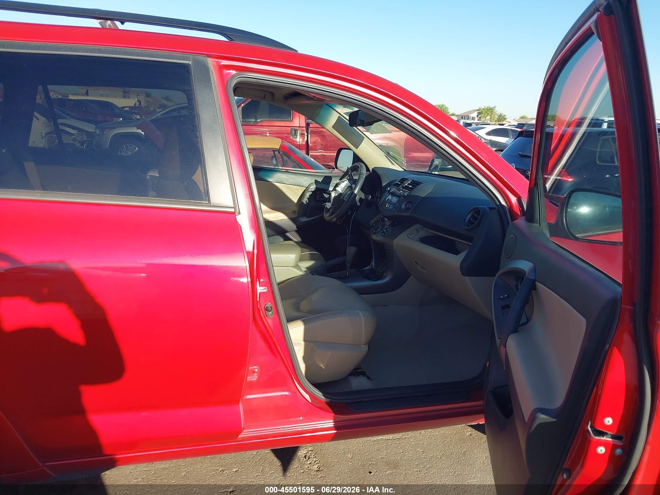 2010 Toyota Rav4 Limited V6 Red vin: 2T3YK4DV6AW006652