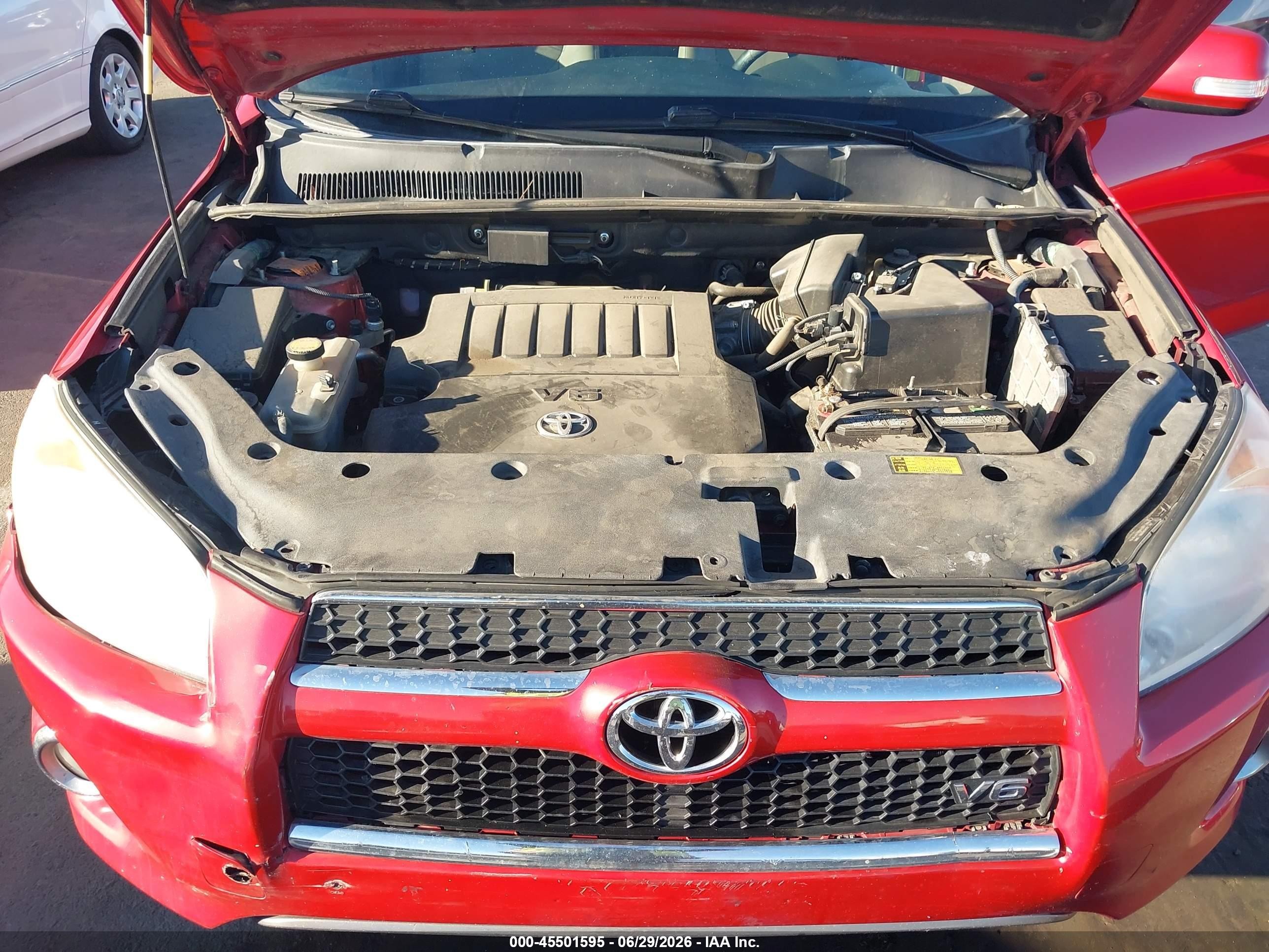 2010 Toyota Rav4 Limited V6 Red vin: 2T3YK4DV6AW006652