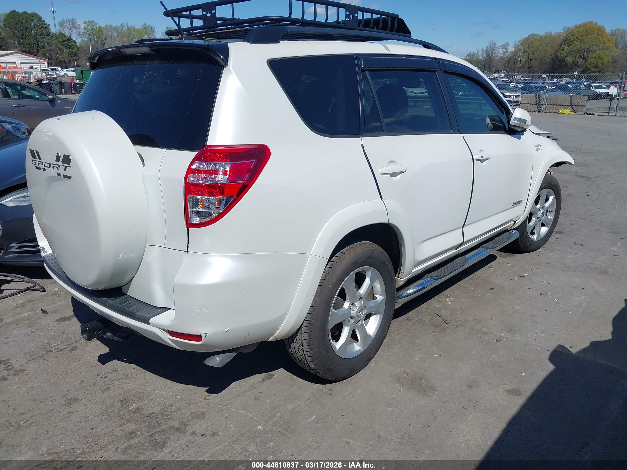 2010 Toyota Rav4 Limited V6 White vin: 2T3YK4DV6AW007218