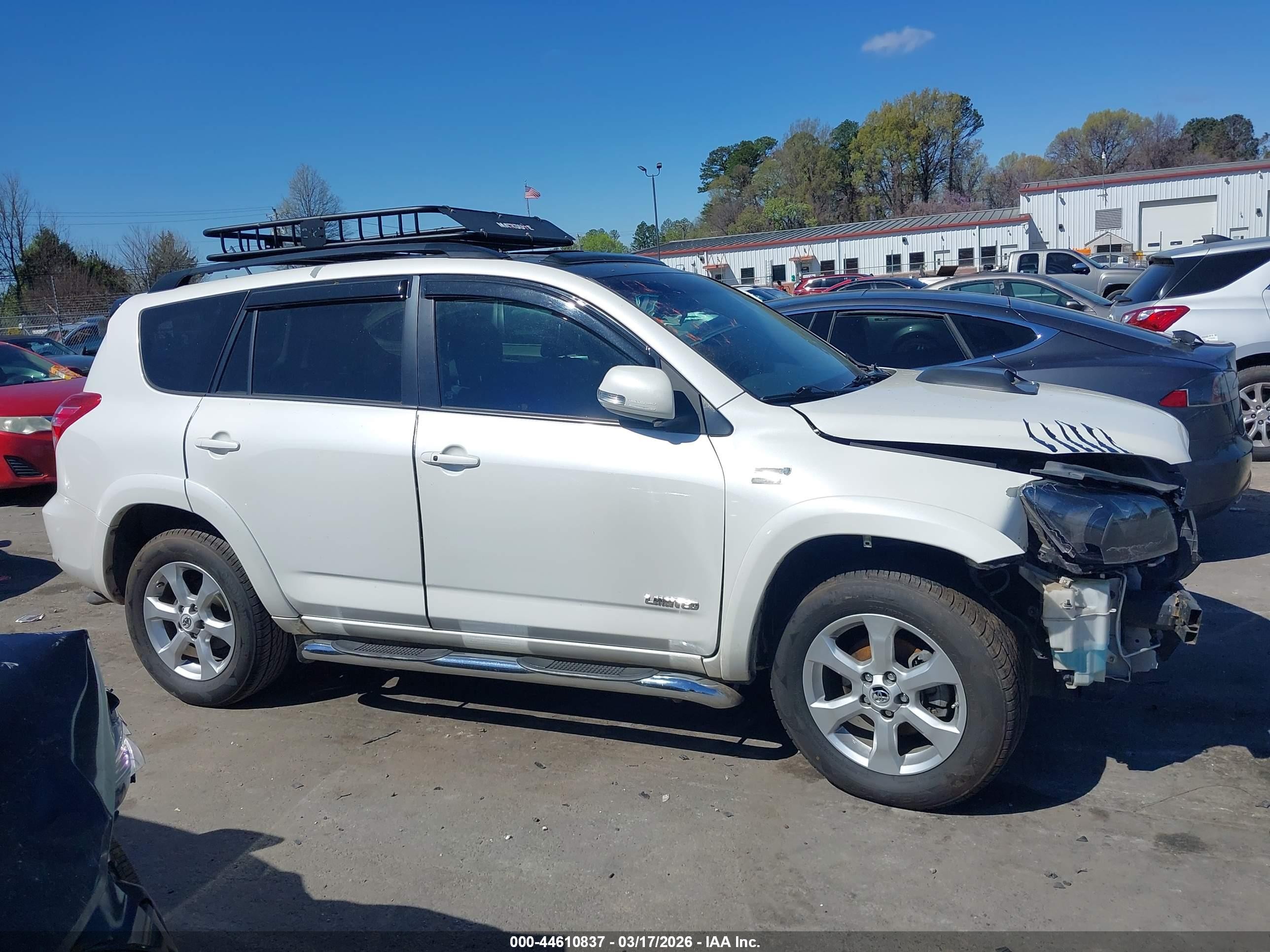 2010 Toyota Rav4 Limited V6 White vin: 2T3YK4DV6AW007218