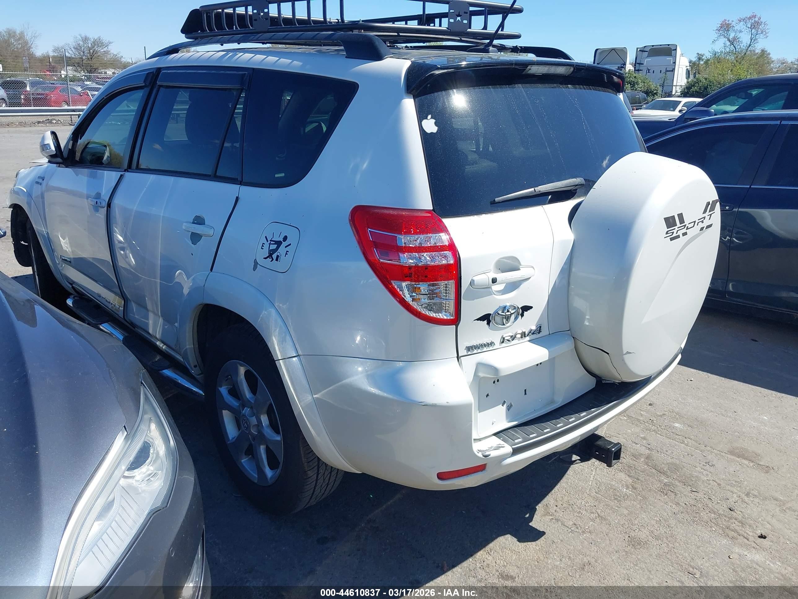 2010 Toyota Rav4 Limited V6 White vin: 2T3YK4DV6AW007218