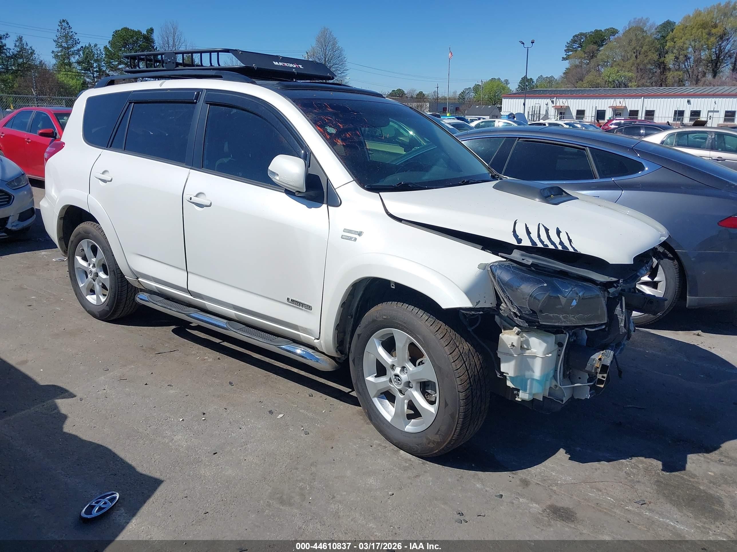 2010 Toyota Rav4 Limited V6 White vin: 2T3YK4DV6AW007218