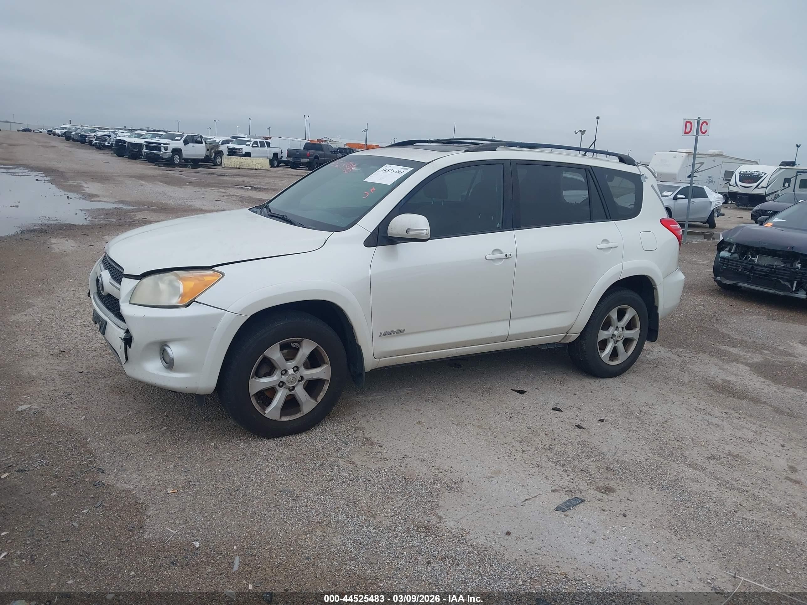 2011 Toyota Rav4 Limited V6 White vin: 2T3YK4DV6BW009794