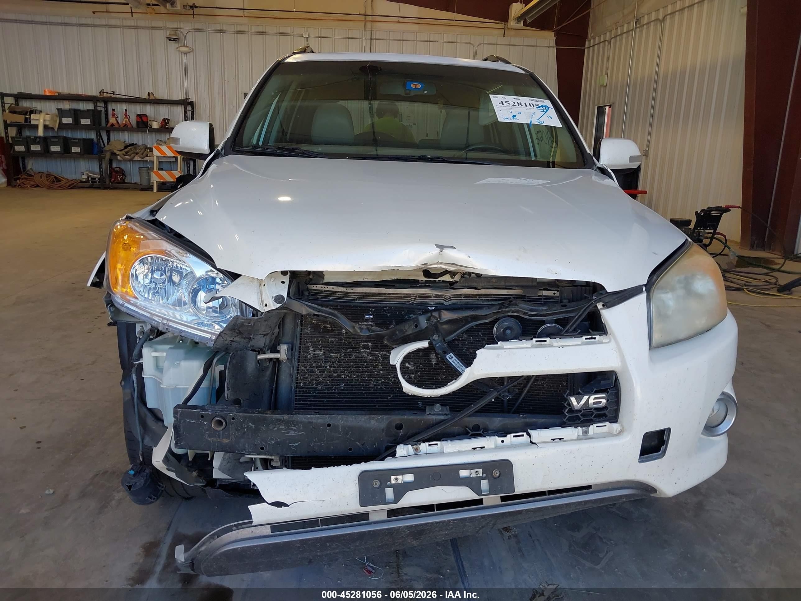 2011 Toyota Rav4 Limited V6 White vin: 2T3YK4DV7BW009691
