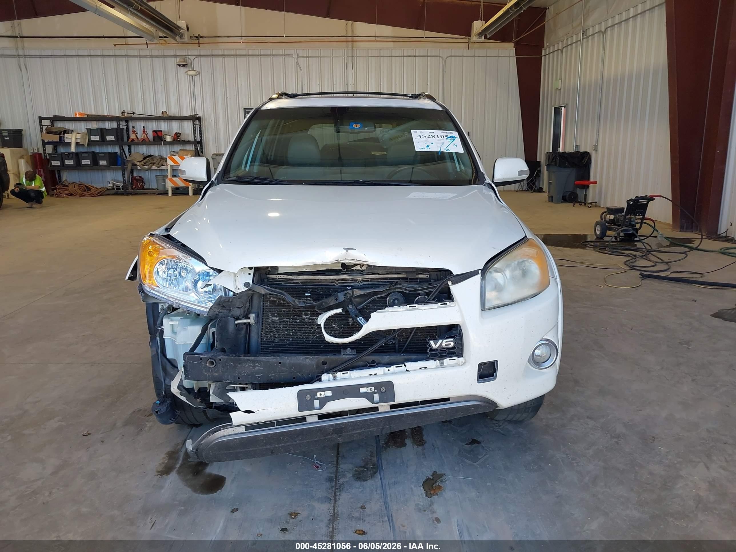 2011 Toyota Rav4 Limited V6 White vin: 2T3YK4DV7BW009691