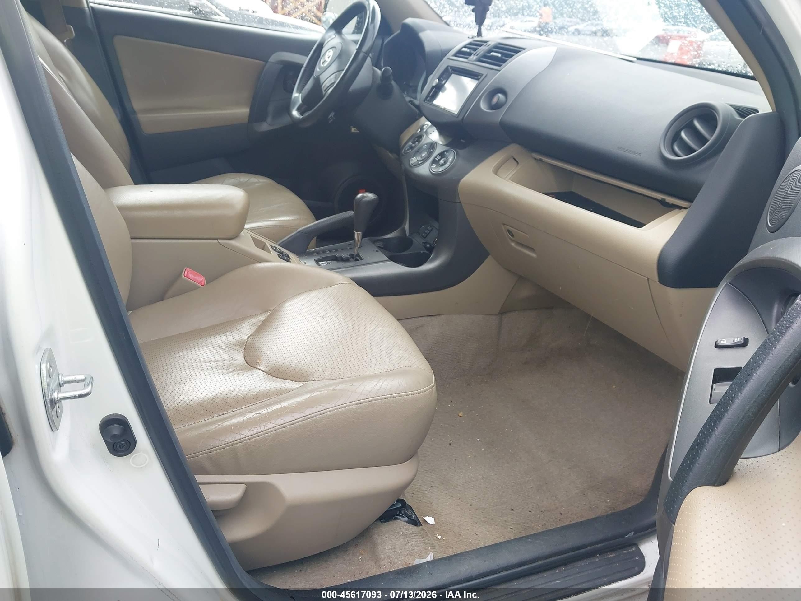 2010 Toyota Rav4 Limited V6 White vin: 2T3YK4DV8AW005311