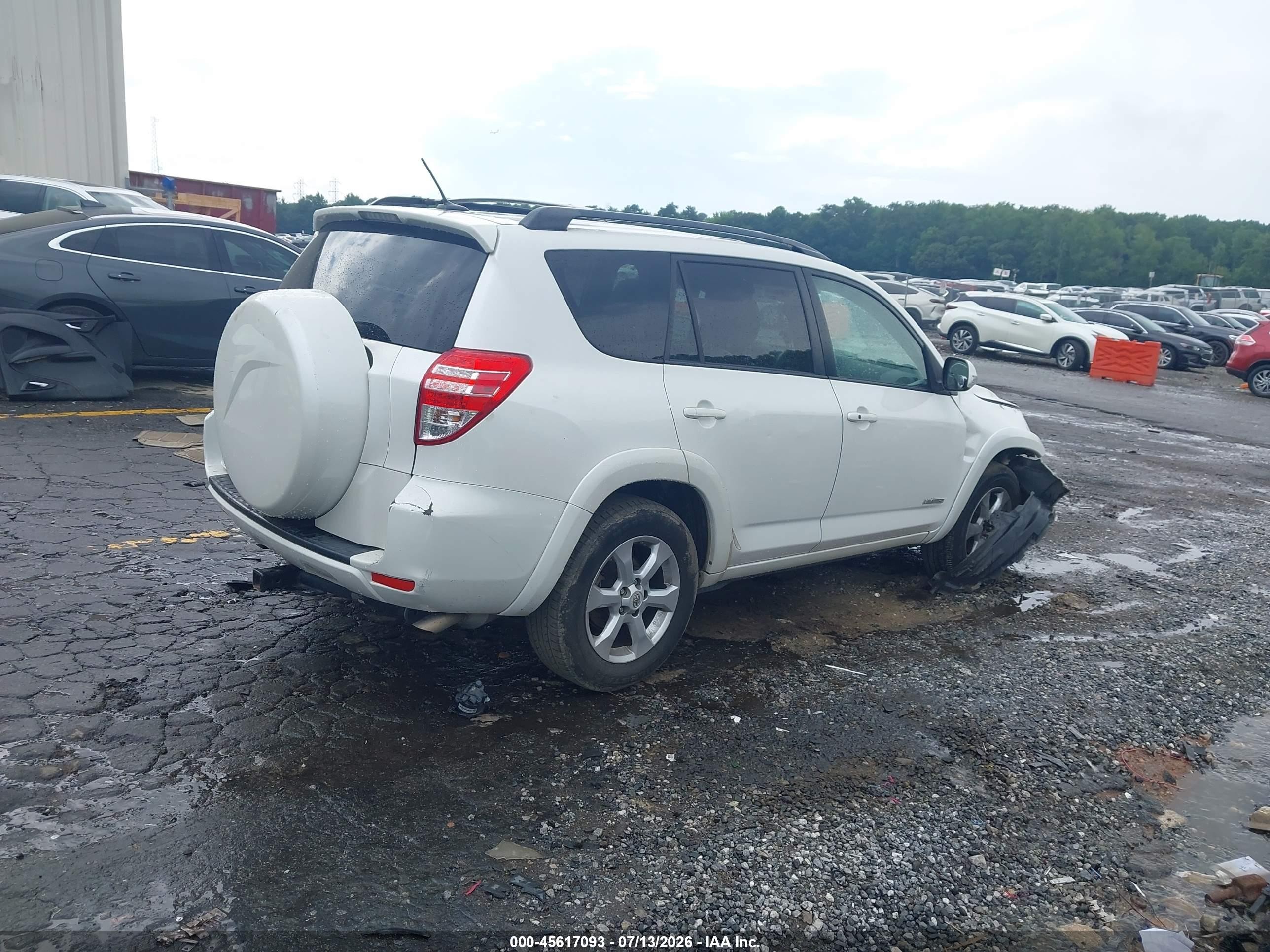 2010 Toyota Rav4 Limited V6 White vin: 2T3YK4DV8AW005311