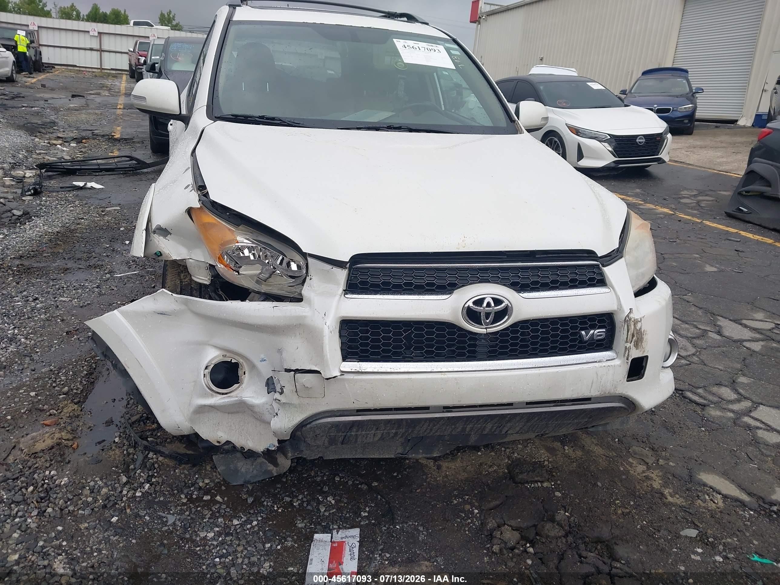 2010 Toyota Rav4 Limited V6 White vin: 2T3YK4DV8AW005311