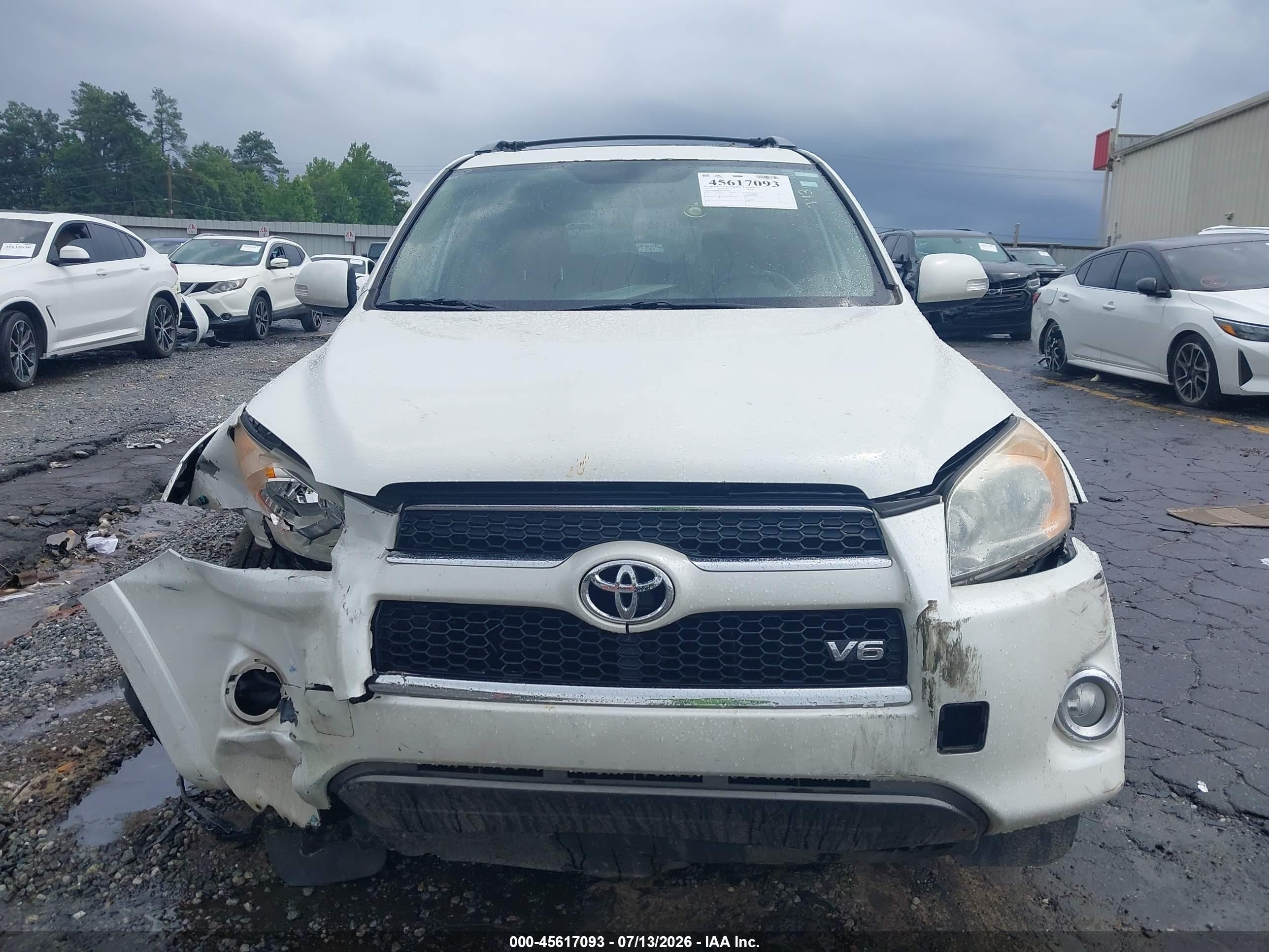 2010 Toyota Rav4 Limited V6 White vin: 2T3YK4DV8AW005311