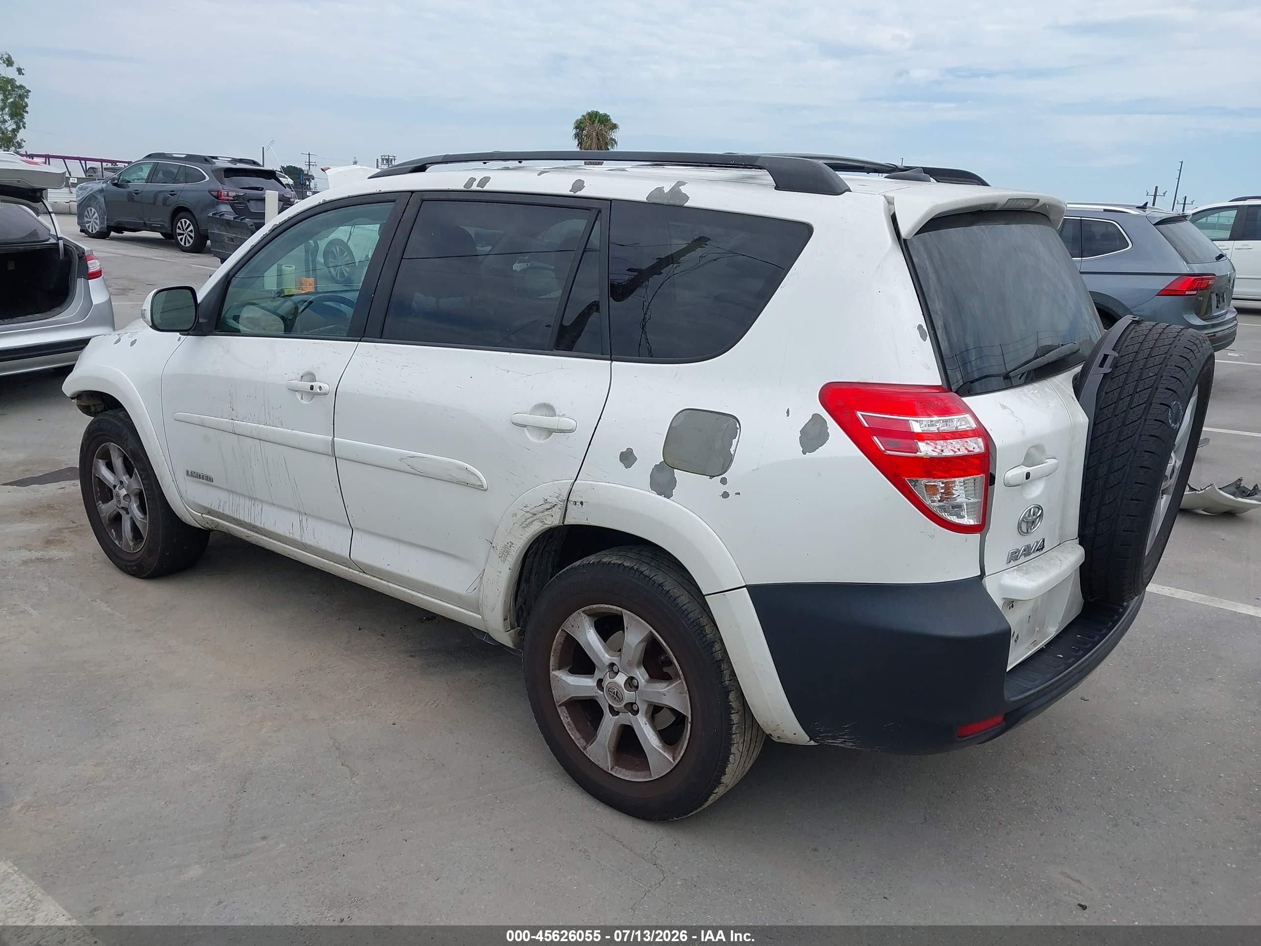 2011 Toyota Rav4 Limited V6 White vin: 2T3YK4DV8BW009487