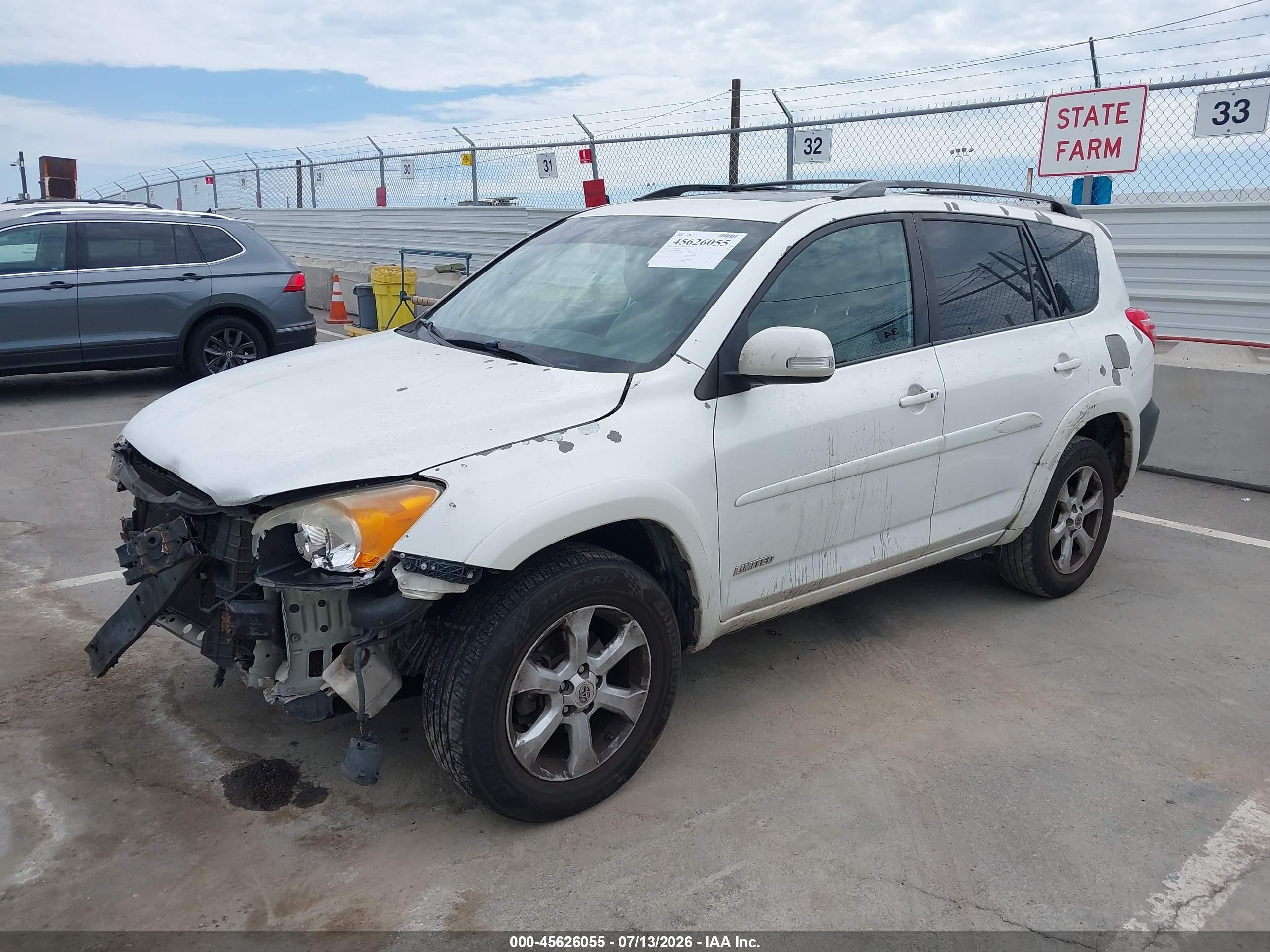 2011 Toyota Rav4 Limited V6 White vin: 2T3YK4DV8BW009487
