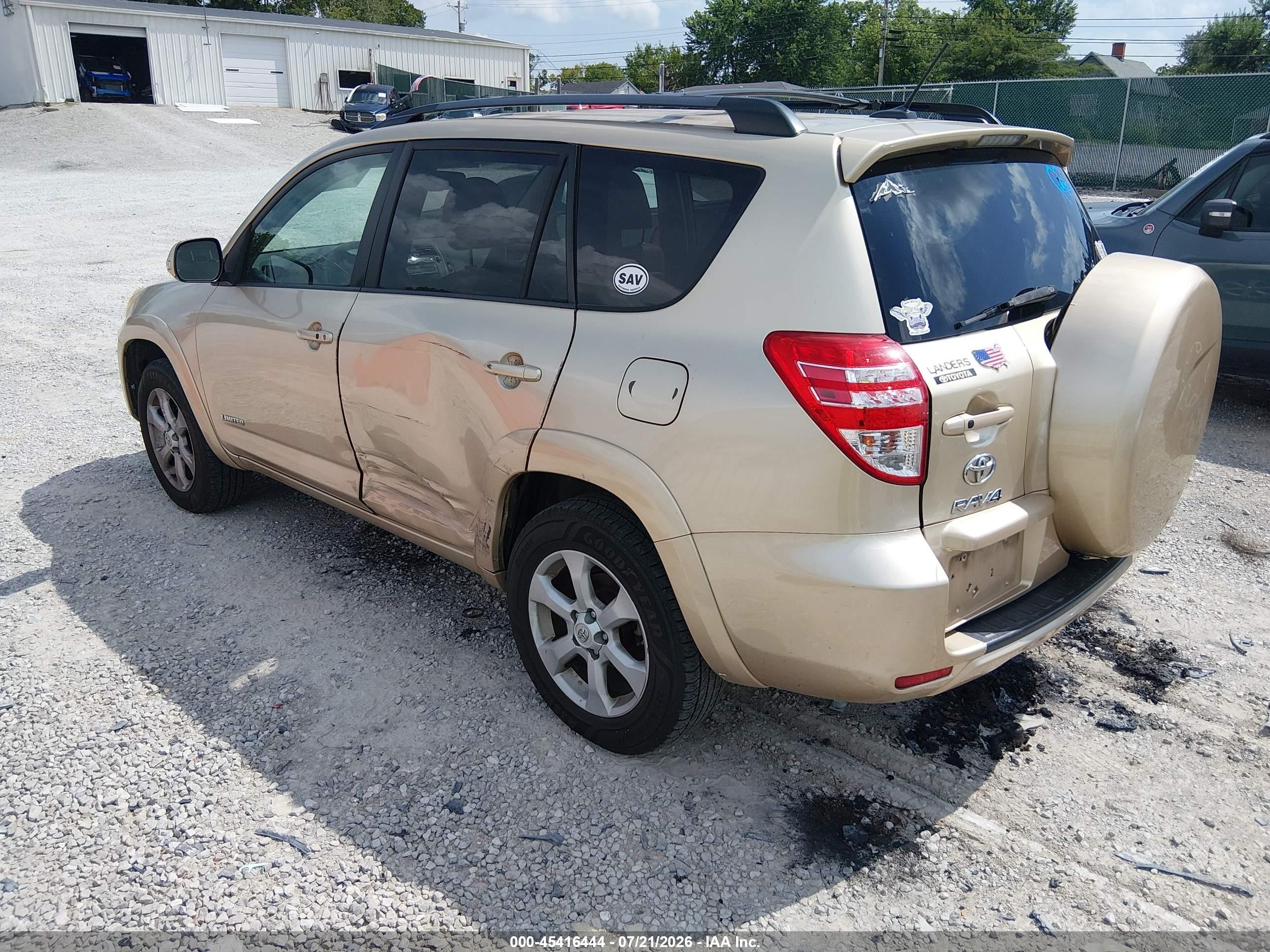 2011 Toyota Rav4 Limited V6 Beige vin: 2T3YK4DV8BW010073