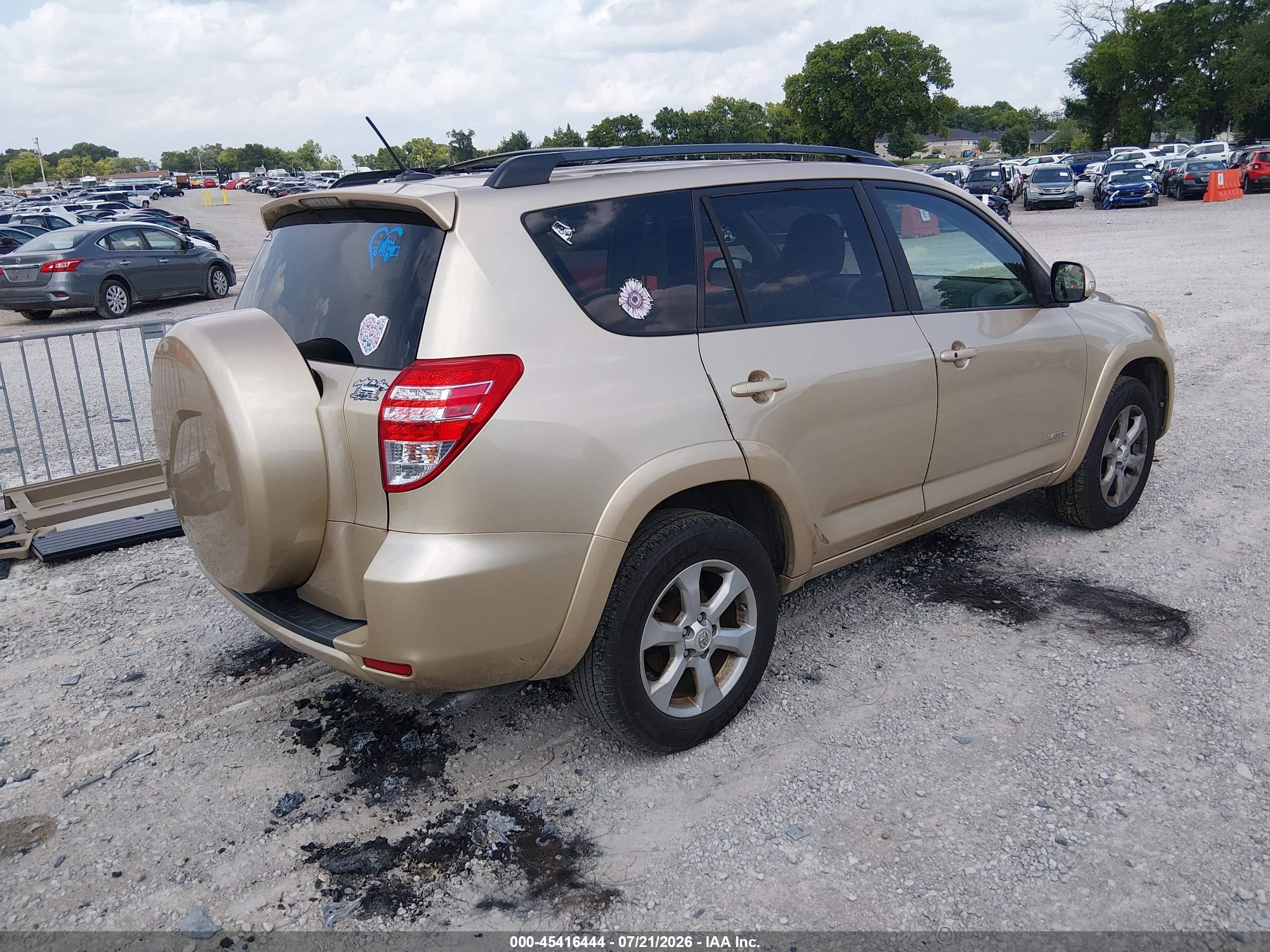 2011 Toyota Rav4 Limited V6 Beige vin: 2T3YK4DV8BW010073