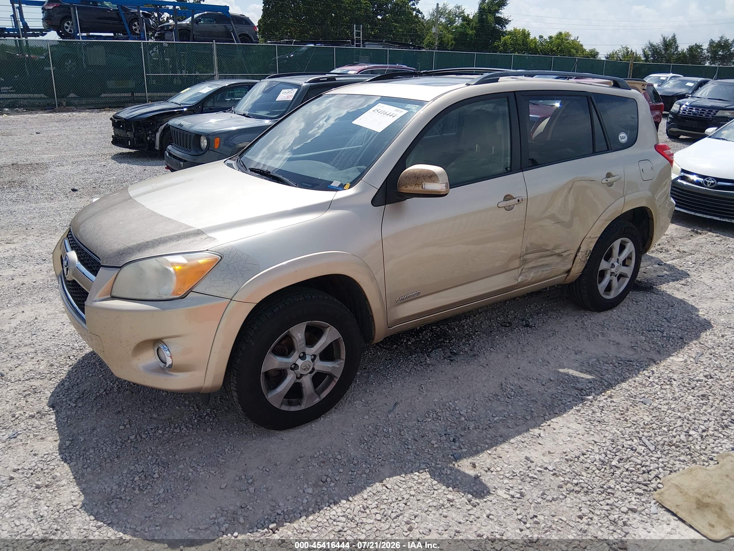 2011 Toyota Rav4 Limited V6 Beige vin: 2T3YK4DV8BW010073